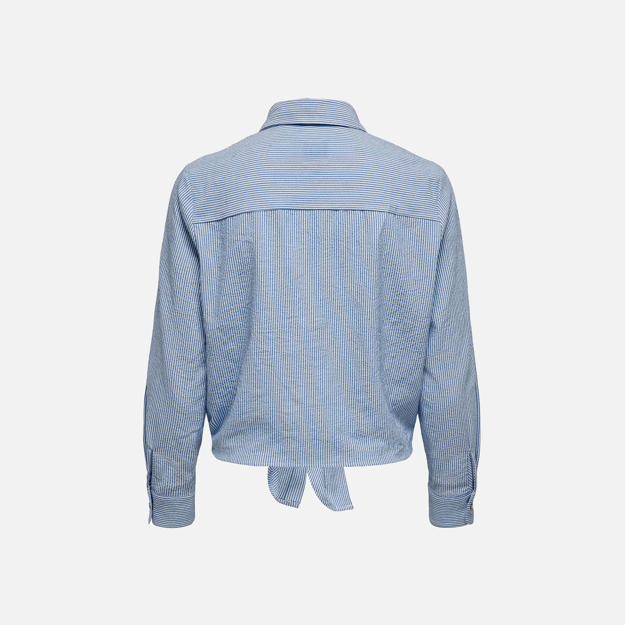 ONLY CAMICIA ONLLECEY KNOT DENIM SHIRT