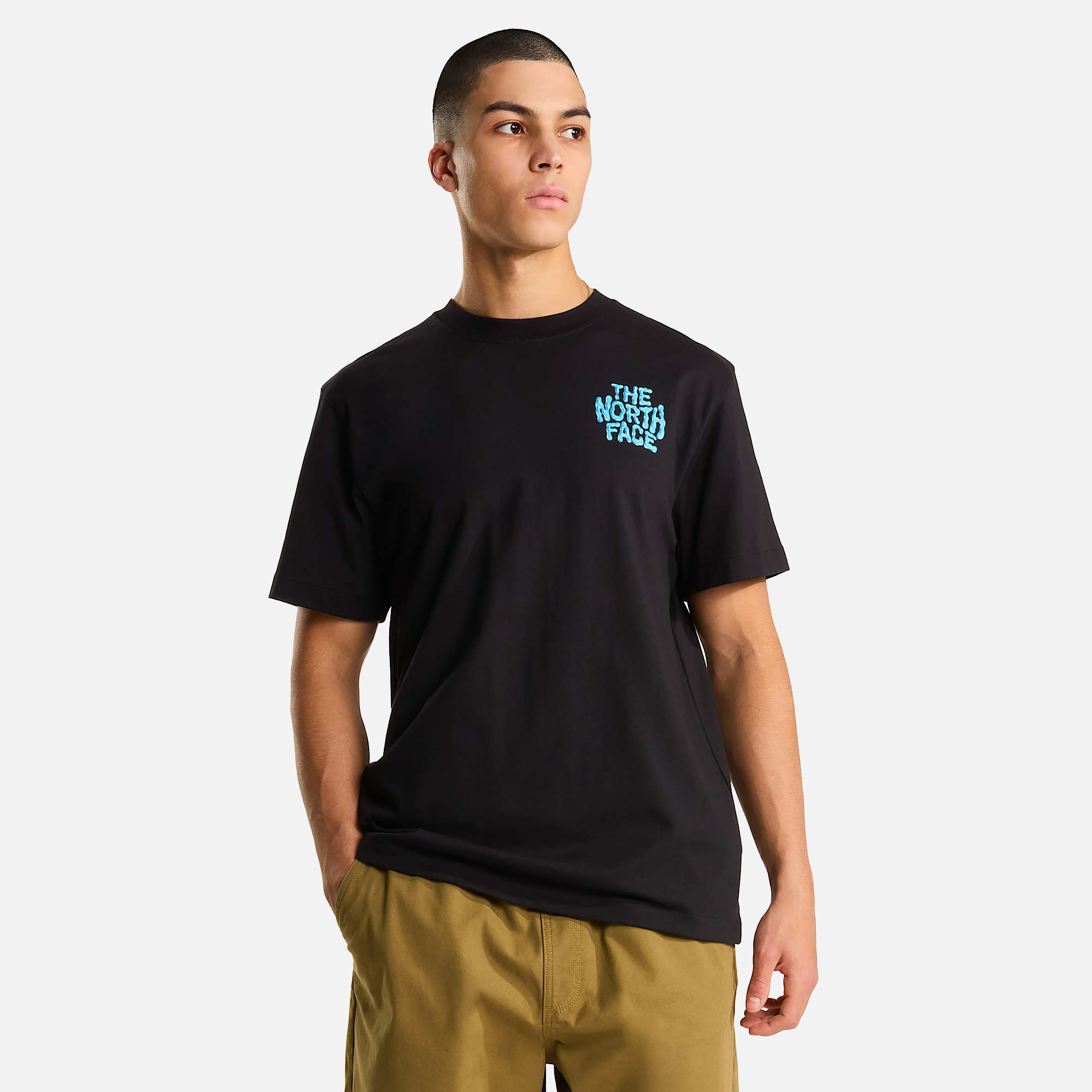 THE NORTH FACE T-SHIRT M DRIP LOGO RELAXED SHORT SLEEVE TEE-GRA