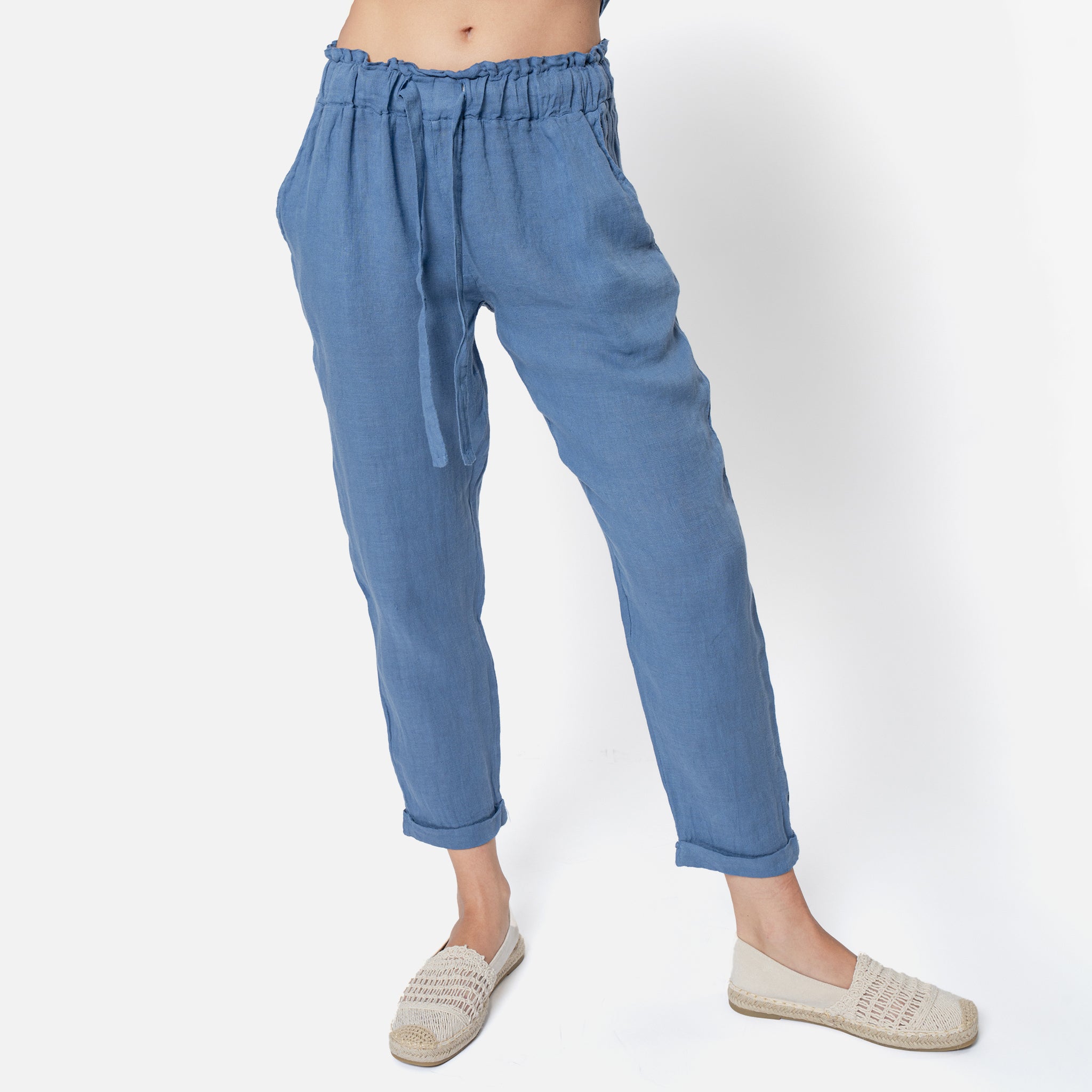 ACANFORA LINEN TROUSERS