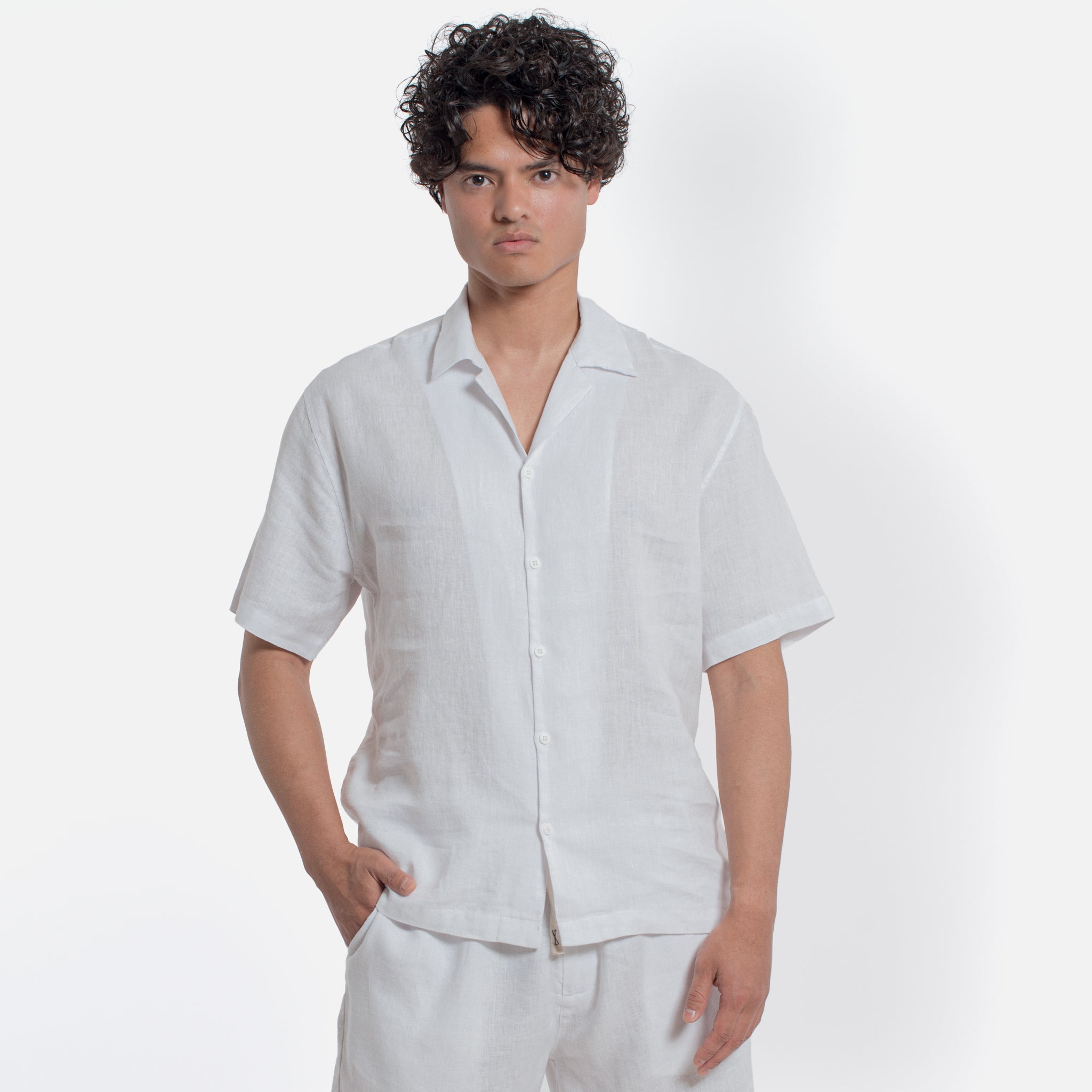 ACANFORA CAMICIA LINO COLLO ITALIA