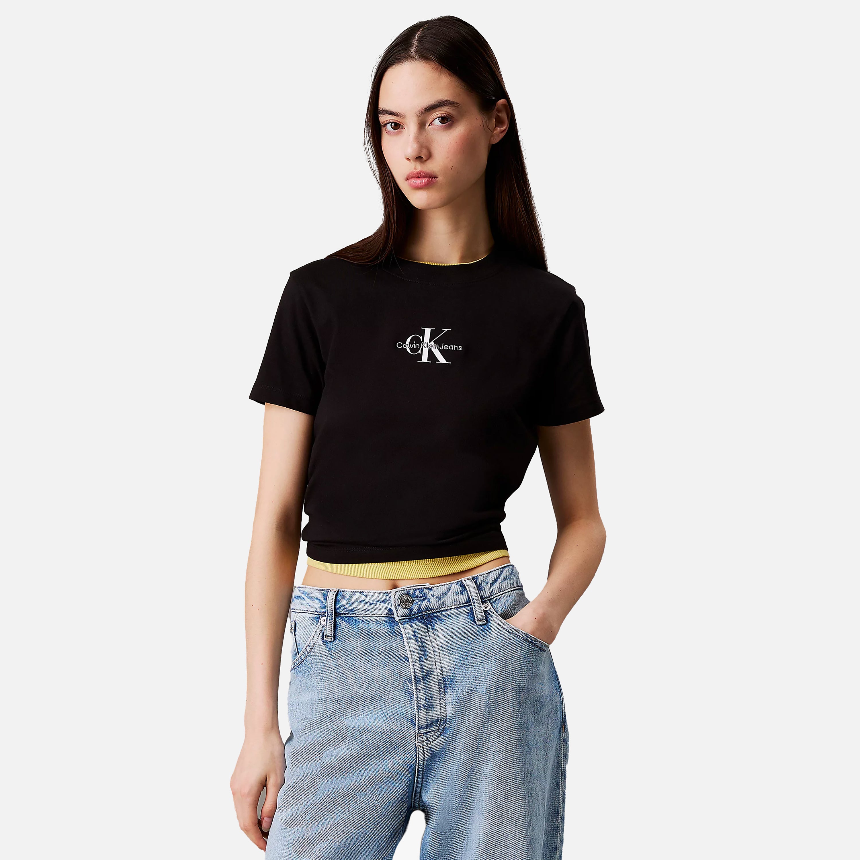 CALVIN JEANS T-SHIRT MONOLOGO BABY TEE