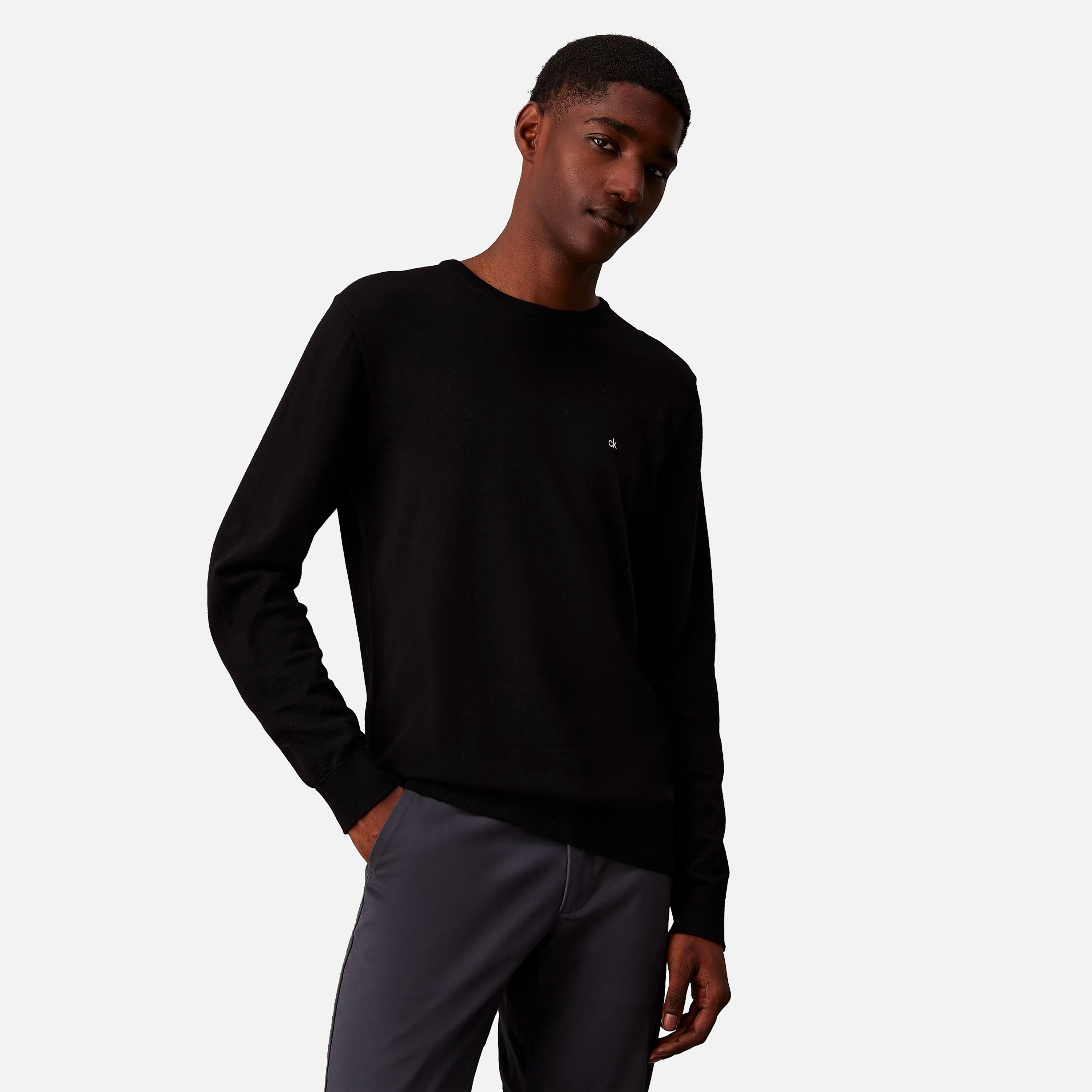 CALVIN KLEIN MAGLIONE COTTON SILK BLEND CN