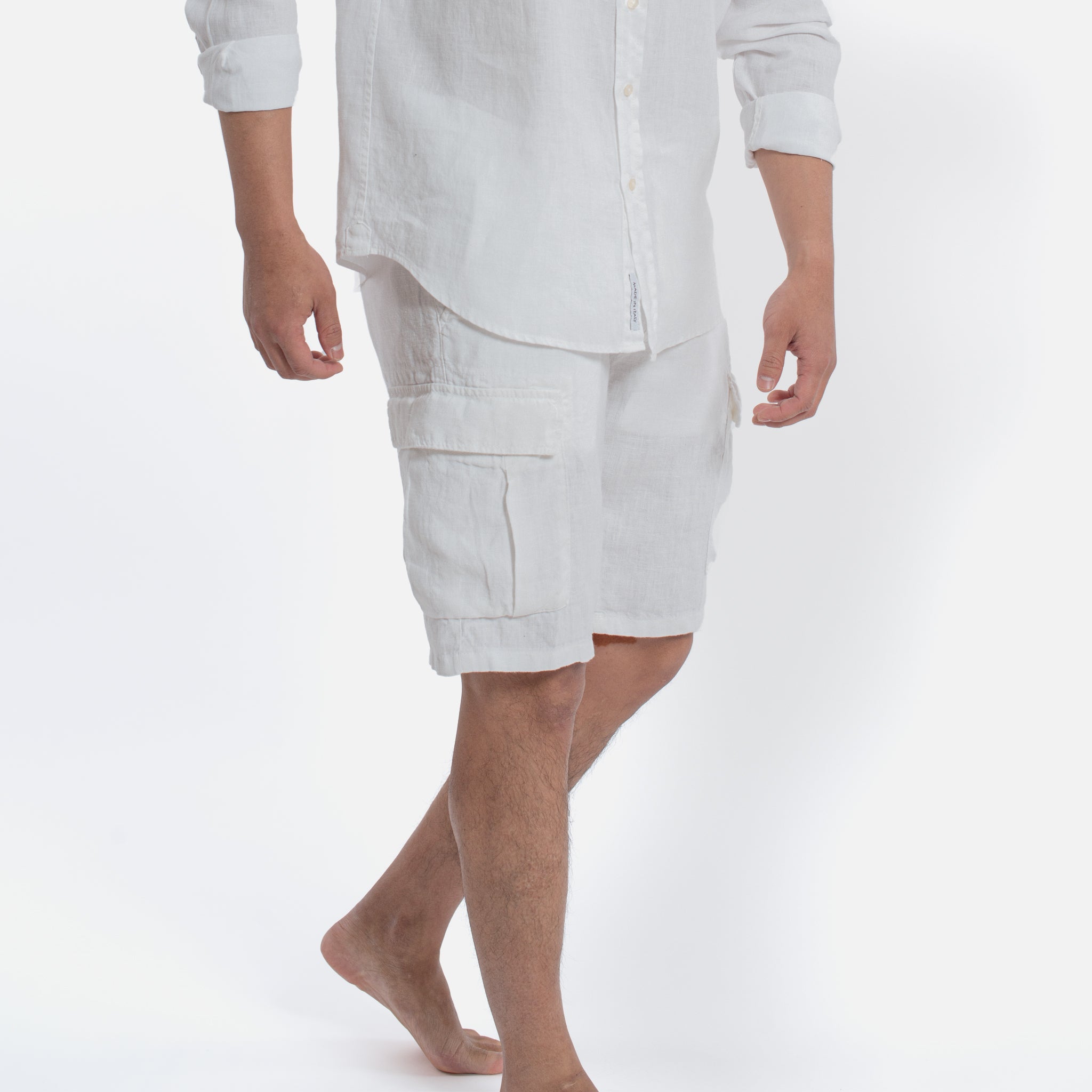 ACANFORA BERMUDA CARGO LINEN