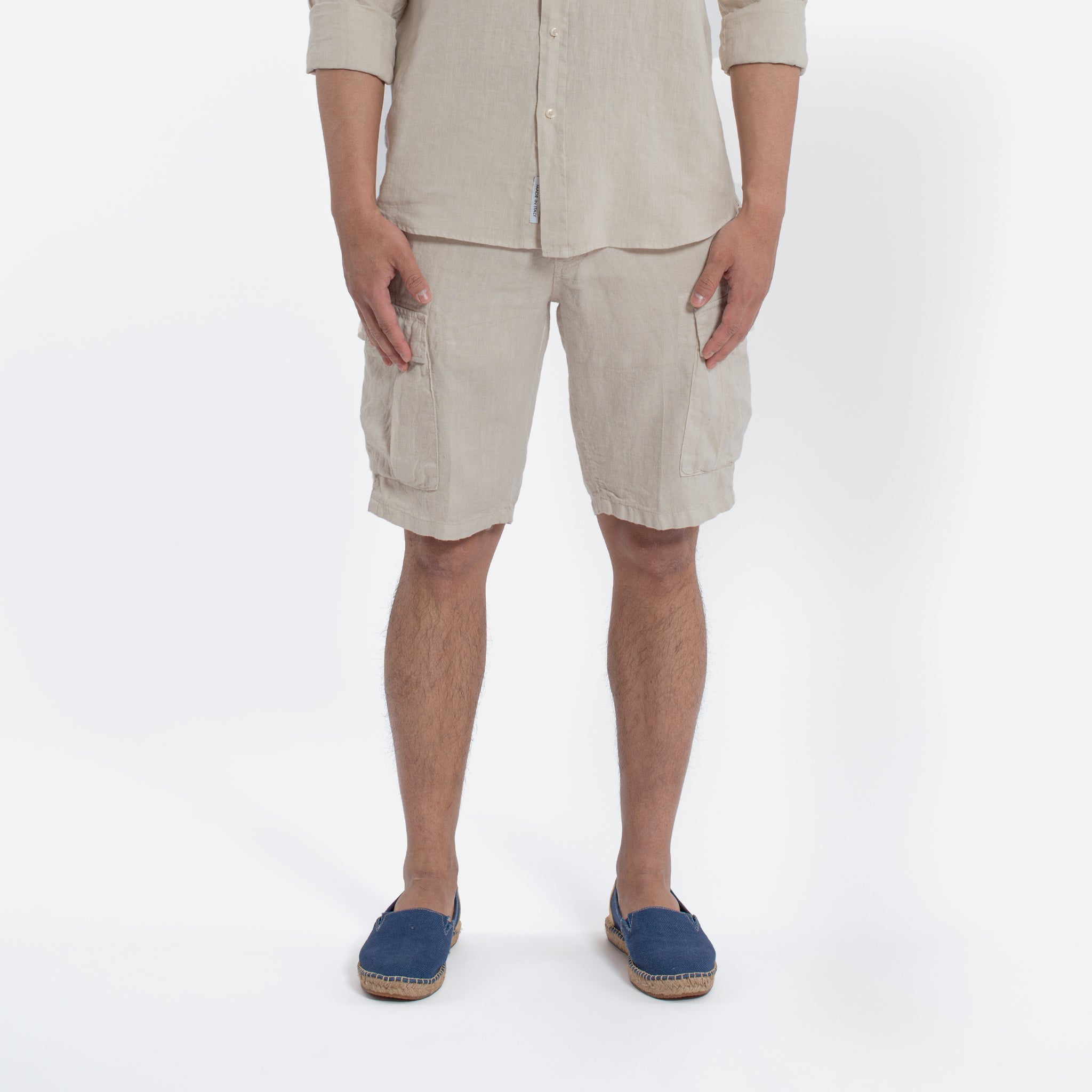 ACANFORA BERMUDA CARGO LINEN