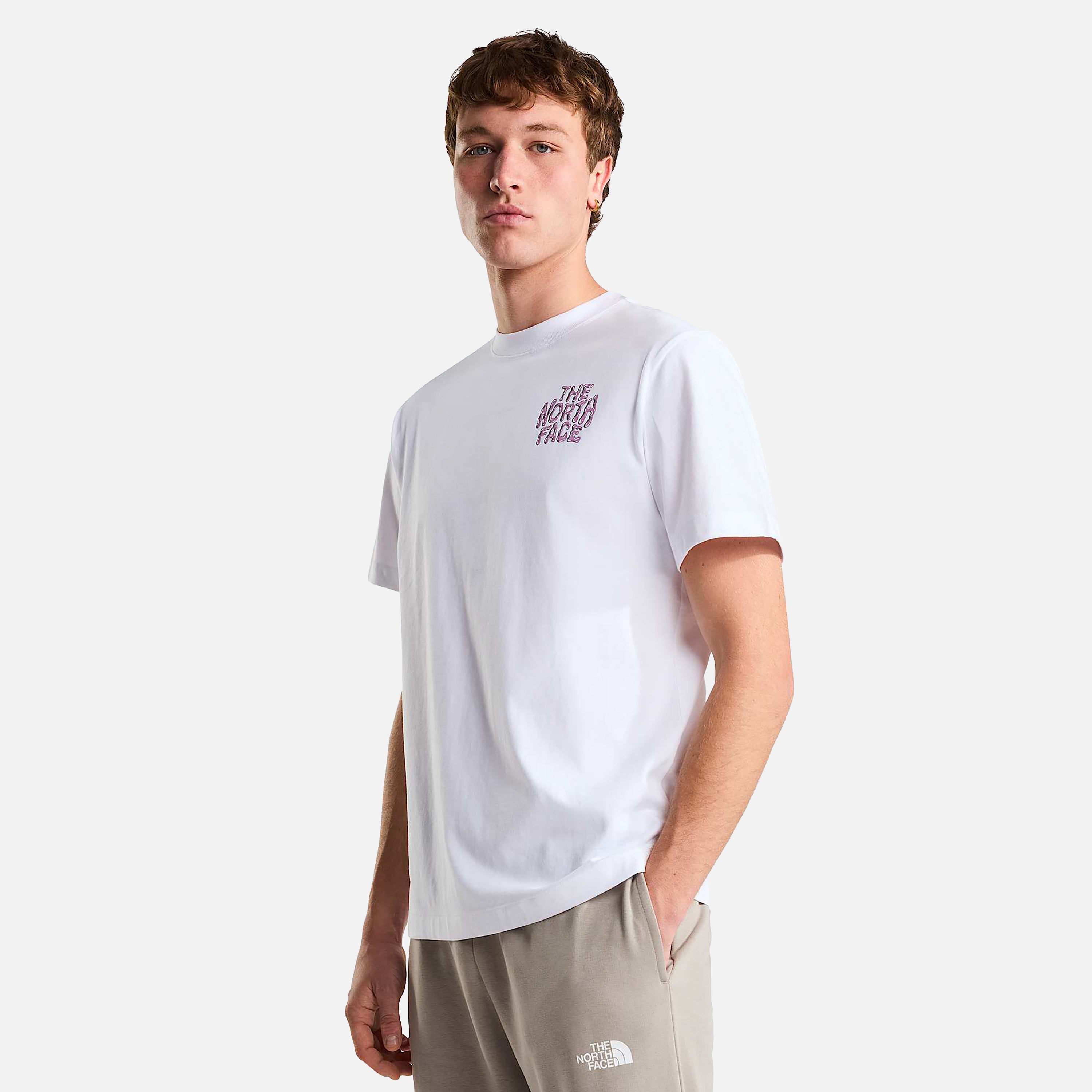 THE NORTH FACE T-SHIRT M DRIP LOGO RELAXED SHORT SLEEVE TEE-GRA