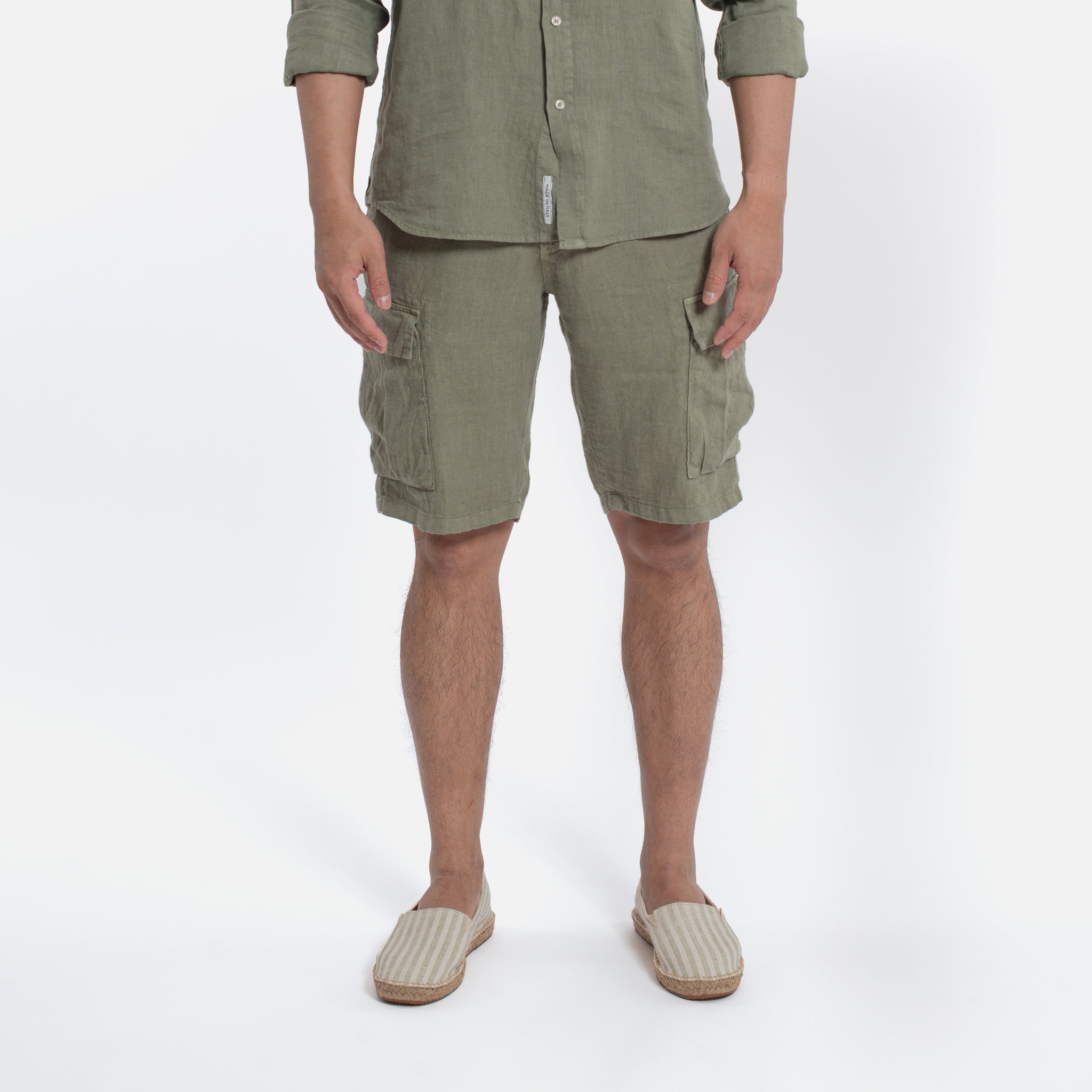 ACANFORA BERMUDA CARGO LINEN