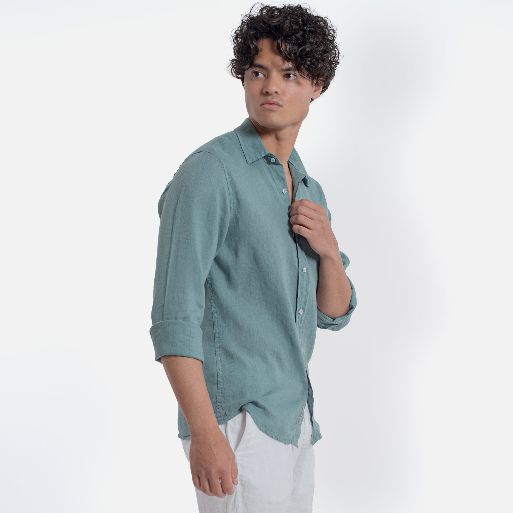 ACANFORA CAMICIA LINO COLLO ITALIA