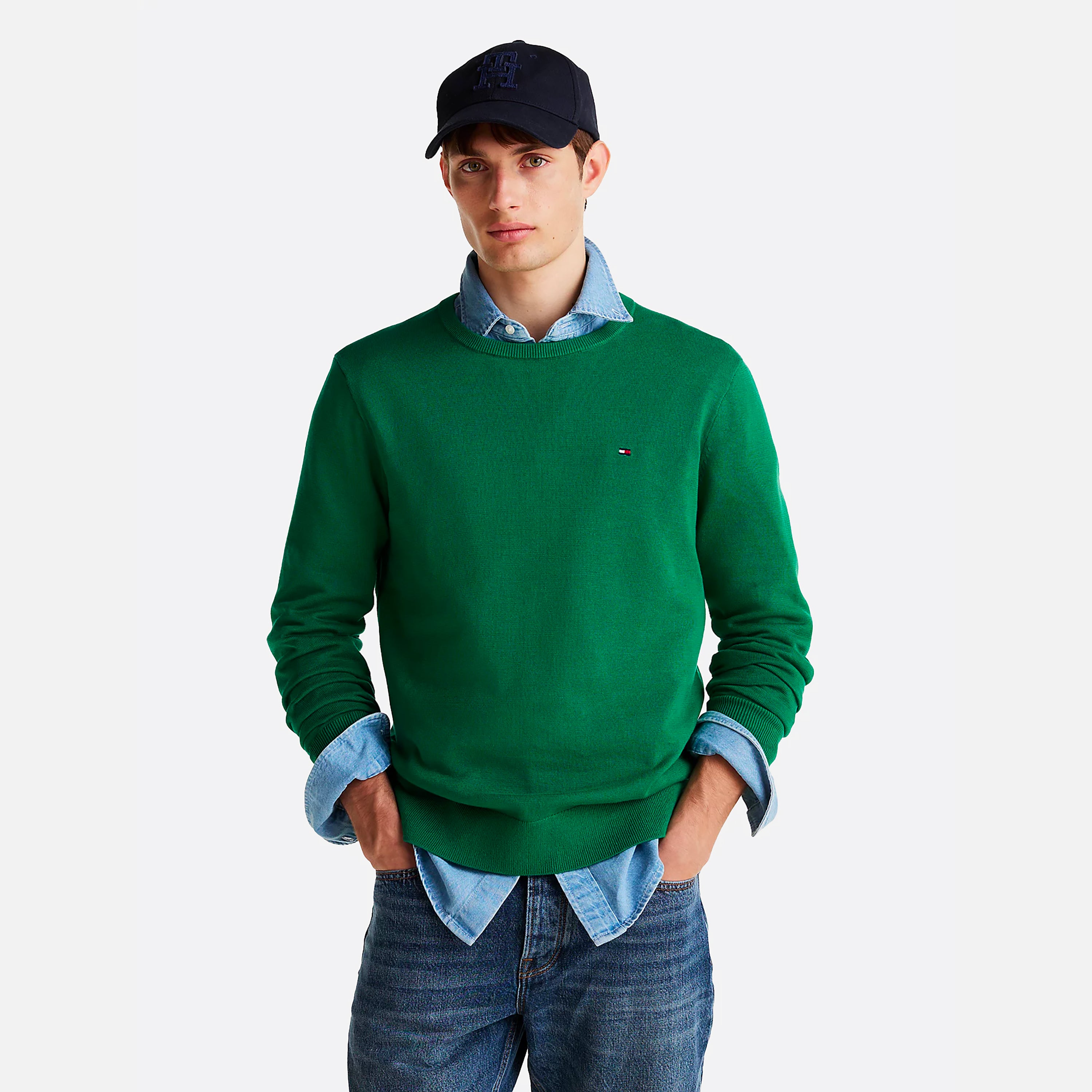 TOMMY HILFIGER MAGLIONE ESSENTIAL SSNL COTTO