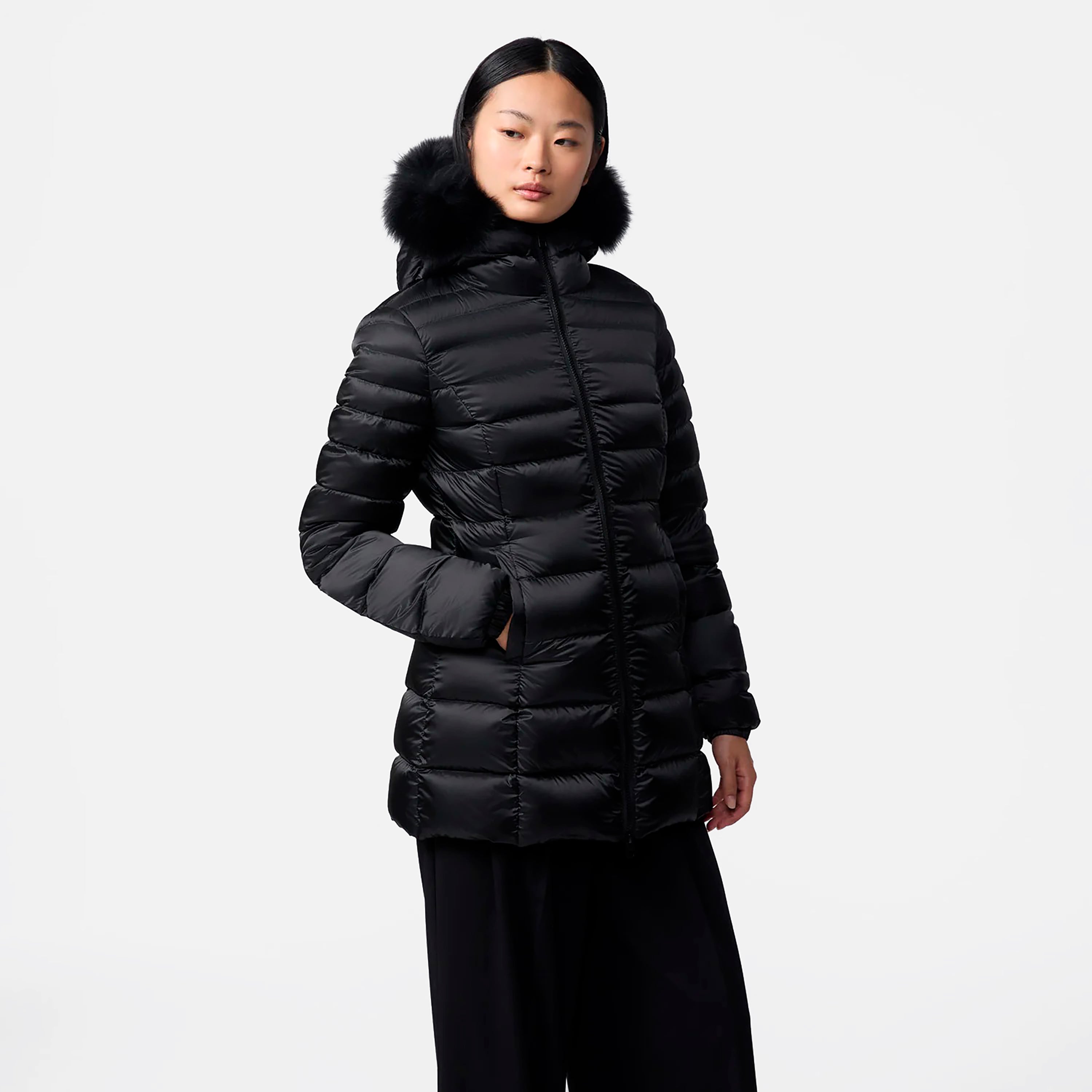 REFRIGIWEAR GIUBBINO LONG MEAD FUR JACKET