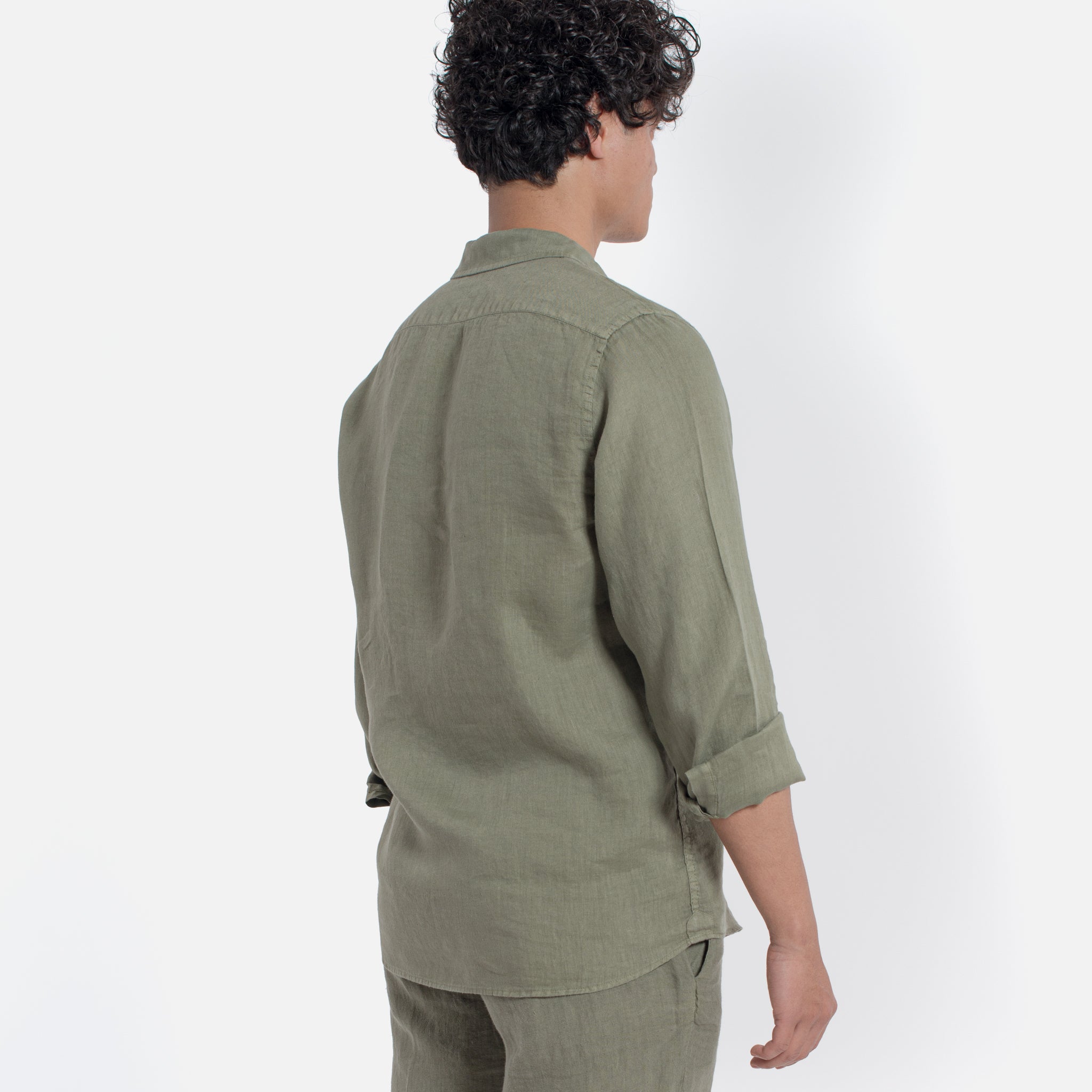 ACANFORA CAMICIA LINO COLLO ITALIA