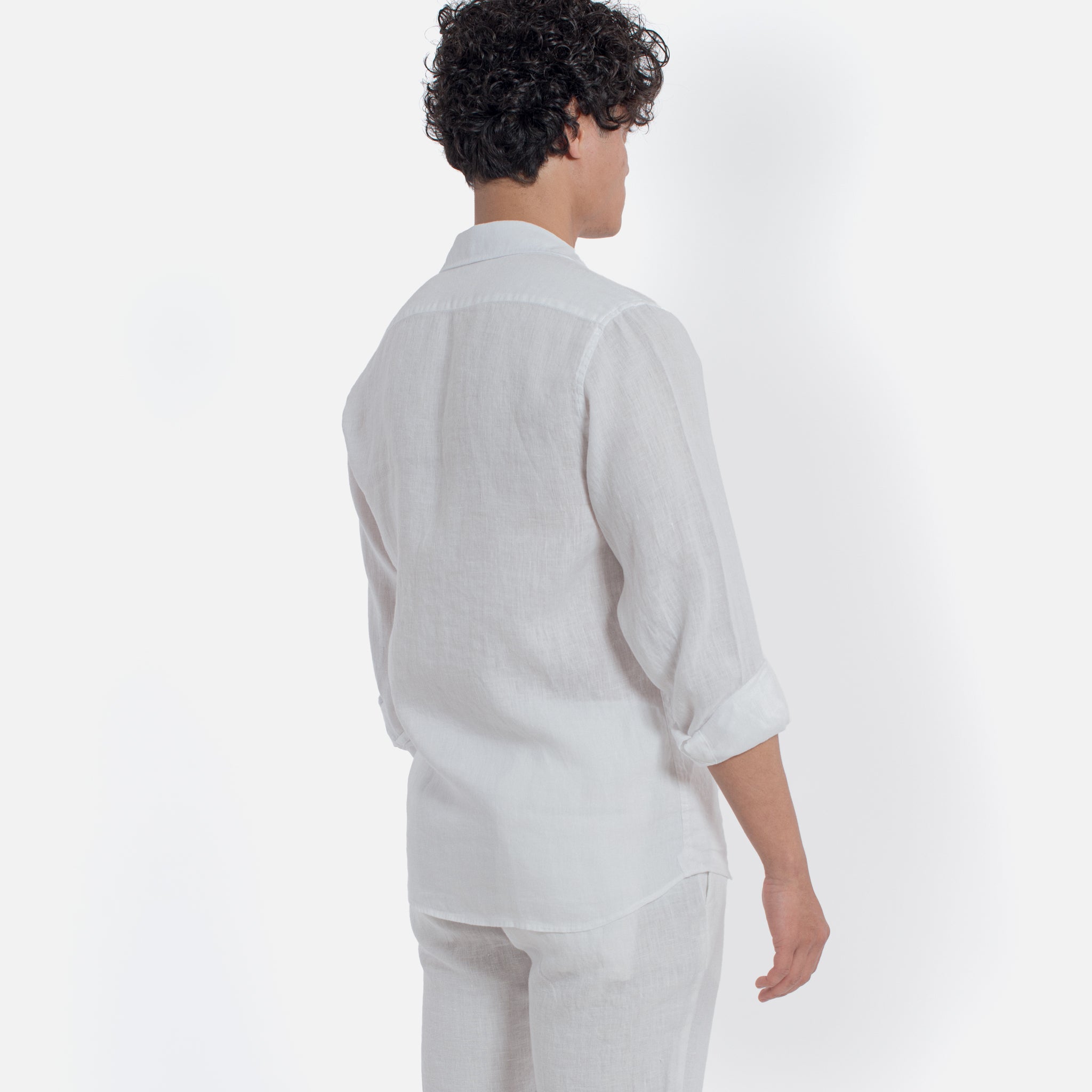 ACANFORA CAMICIA LINO COLLO ITALIA