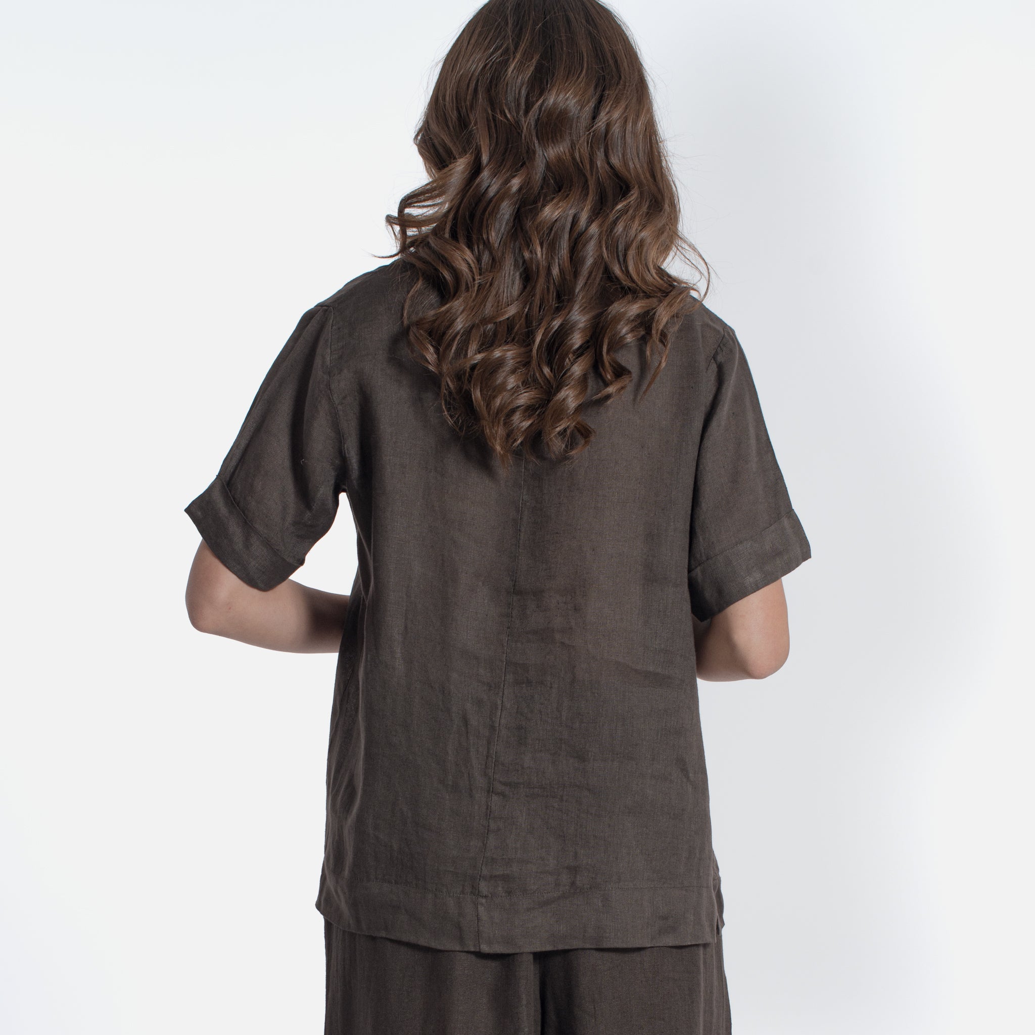 ACANFORA LINEN V-NECK TUNIC