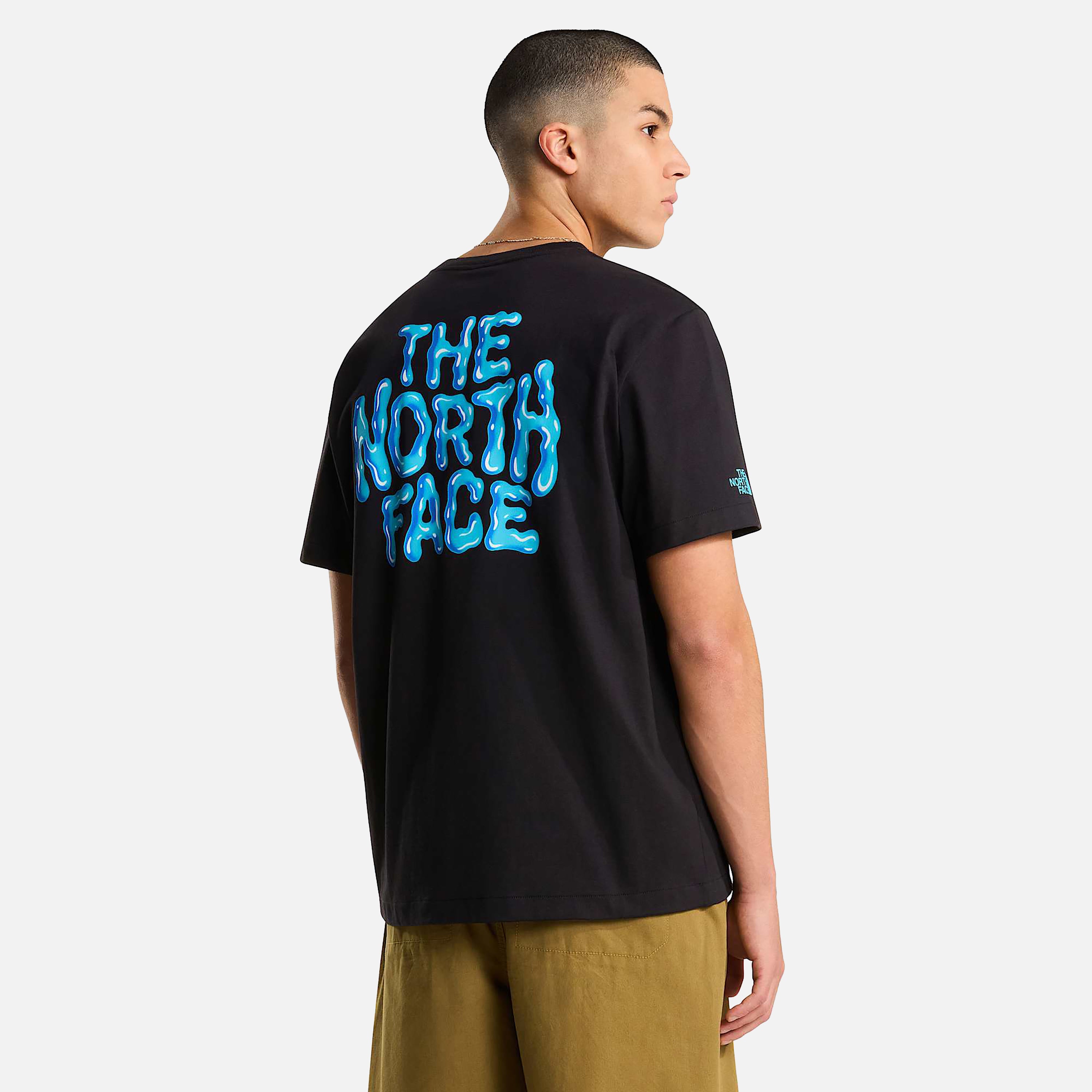 THE NORTH FACE T-SHIRT M DRIP LOGO RELAXED SHORT SLEEVE TEE-GRA