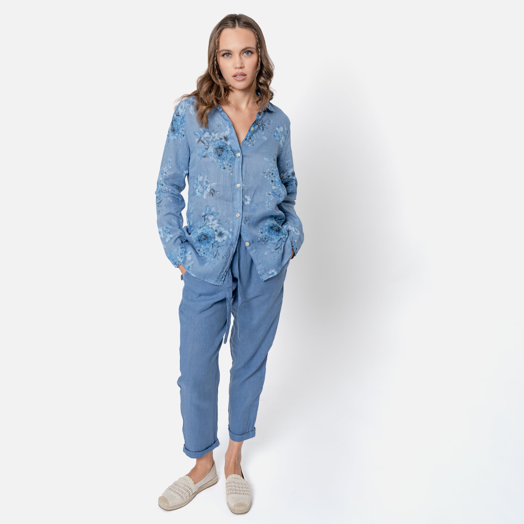 ACANFORA LINEN TROUSERS