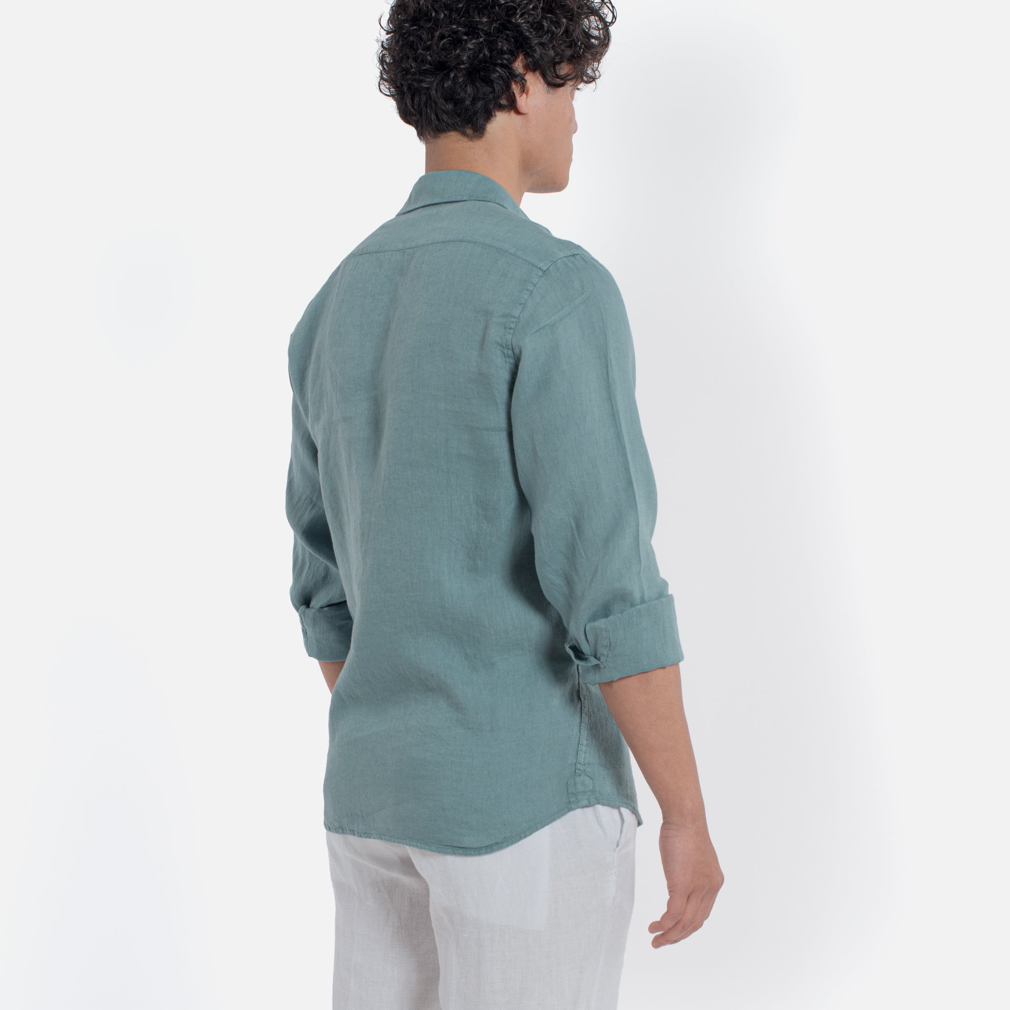 ACANFORA CAMICIA LINO COLLO ITALIA