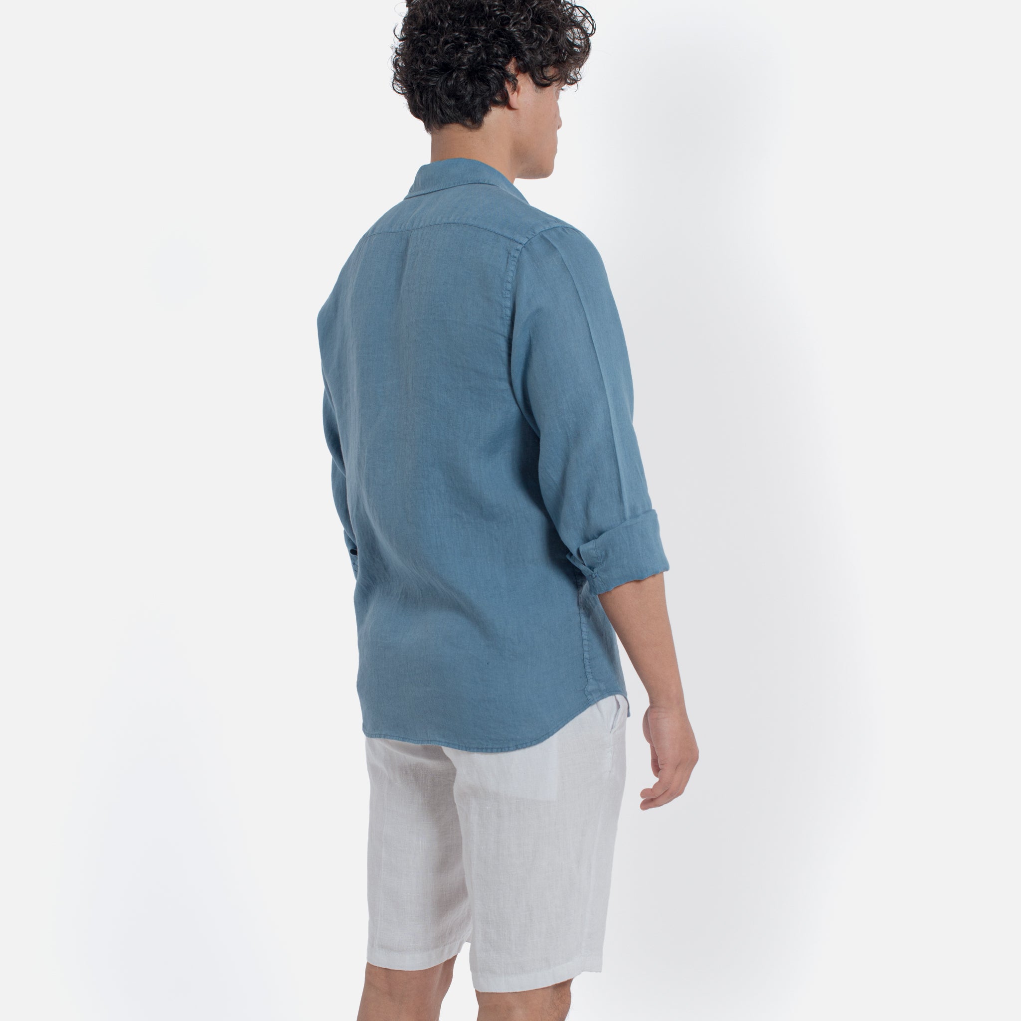 ACANFORA CAMICIA LINO COLLO ITALIA
