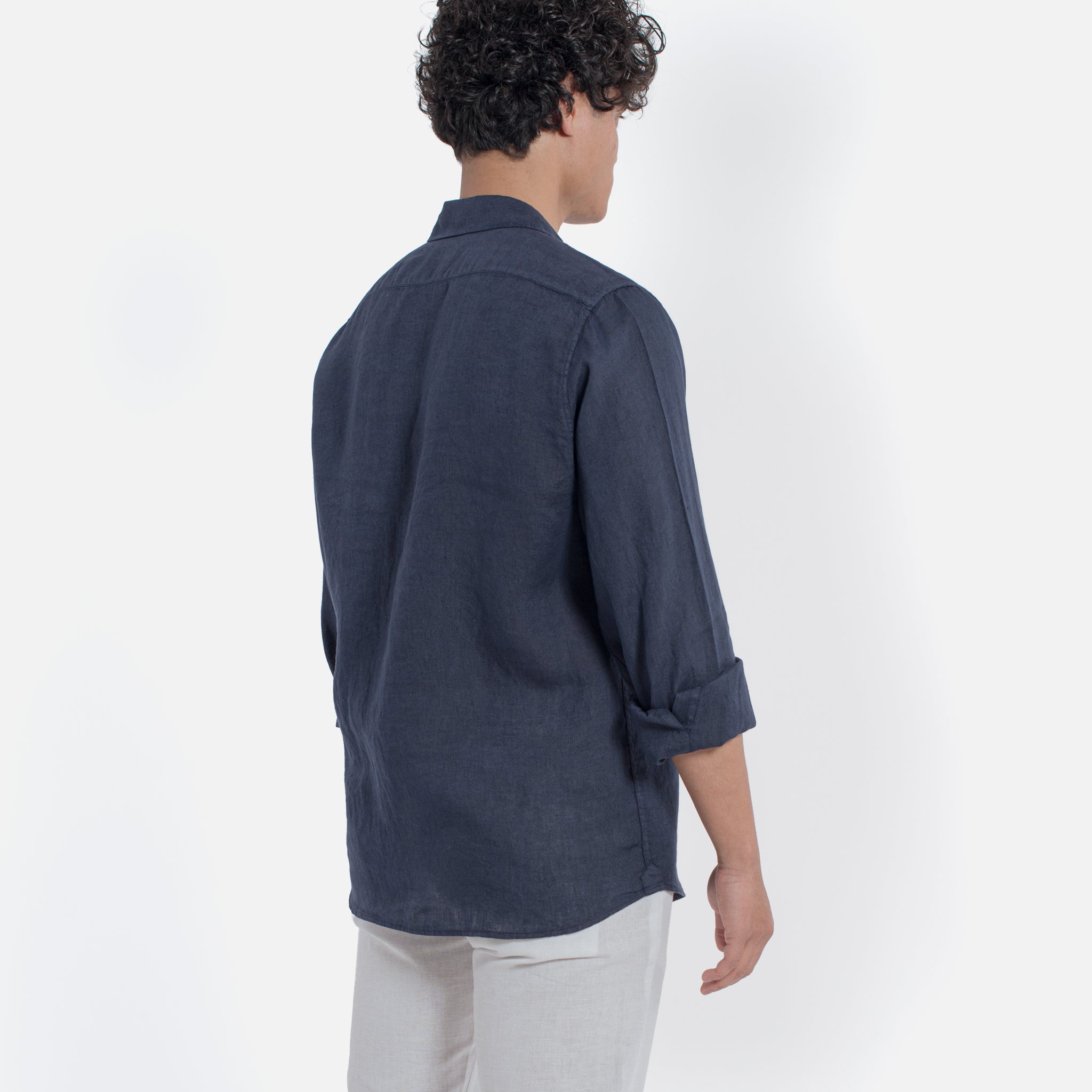 ACANFORA CAMICIA LINO COLLO ITALIA