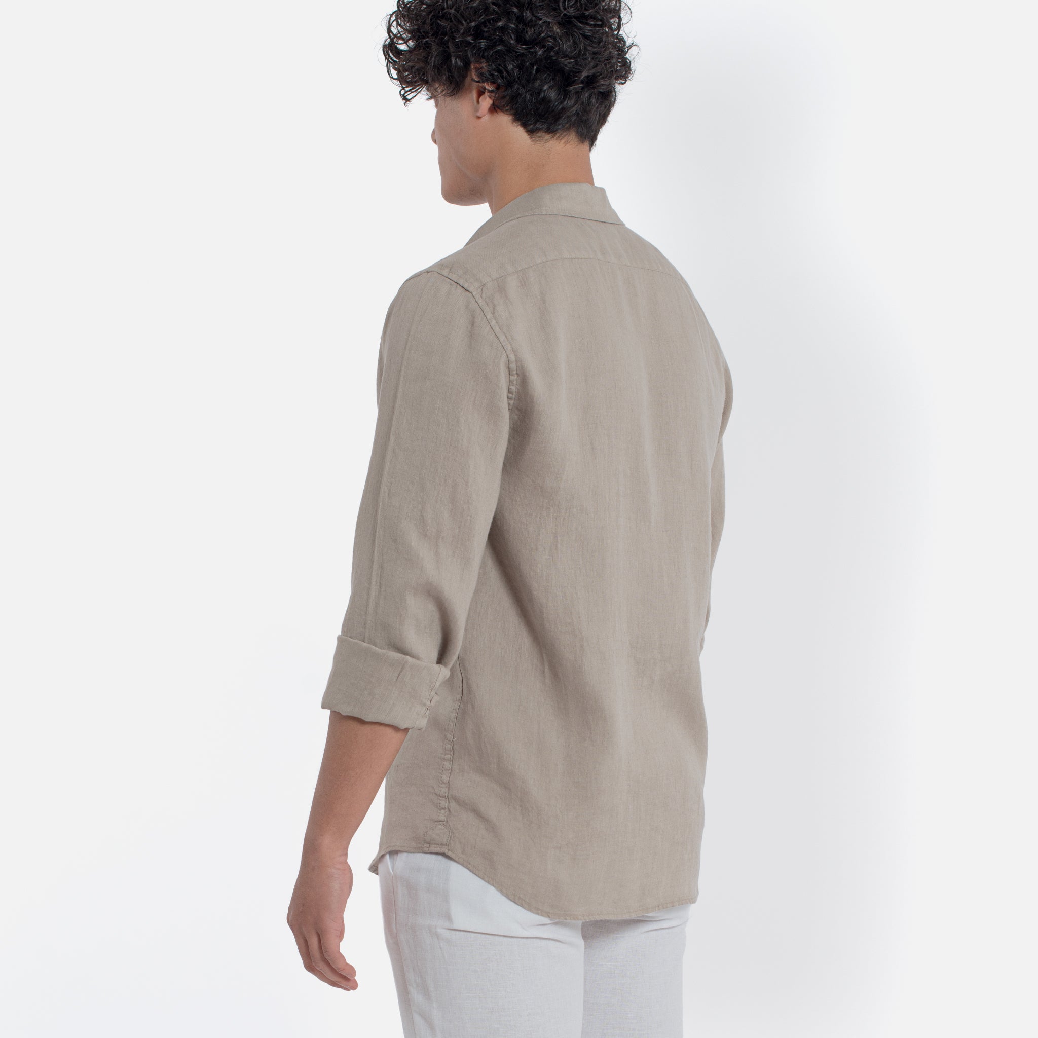 ACANFORA CAMICIA LINO COLLO ITALIA