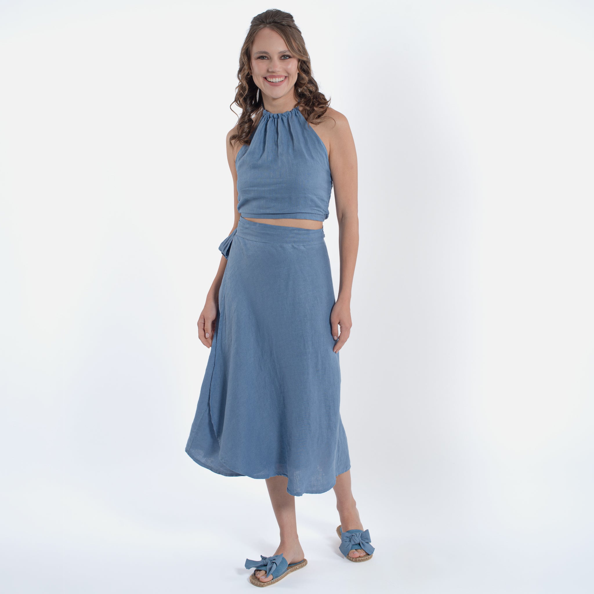 ACANFORA GONNA PORTAFOGLIO LINO