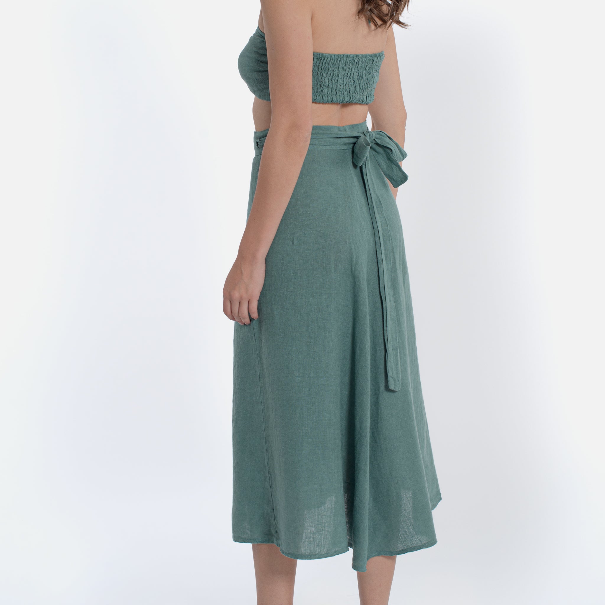 ACANFORA LINEN WALLET SKIRT