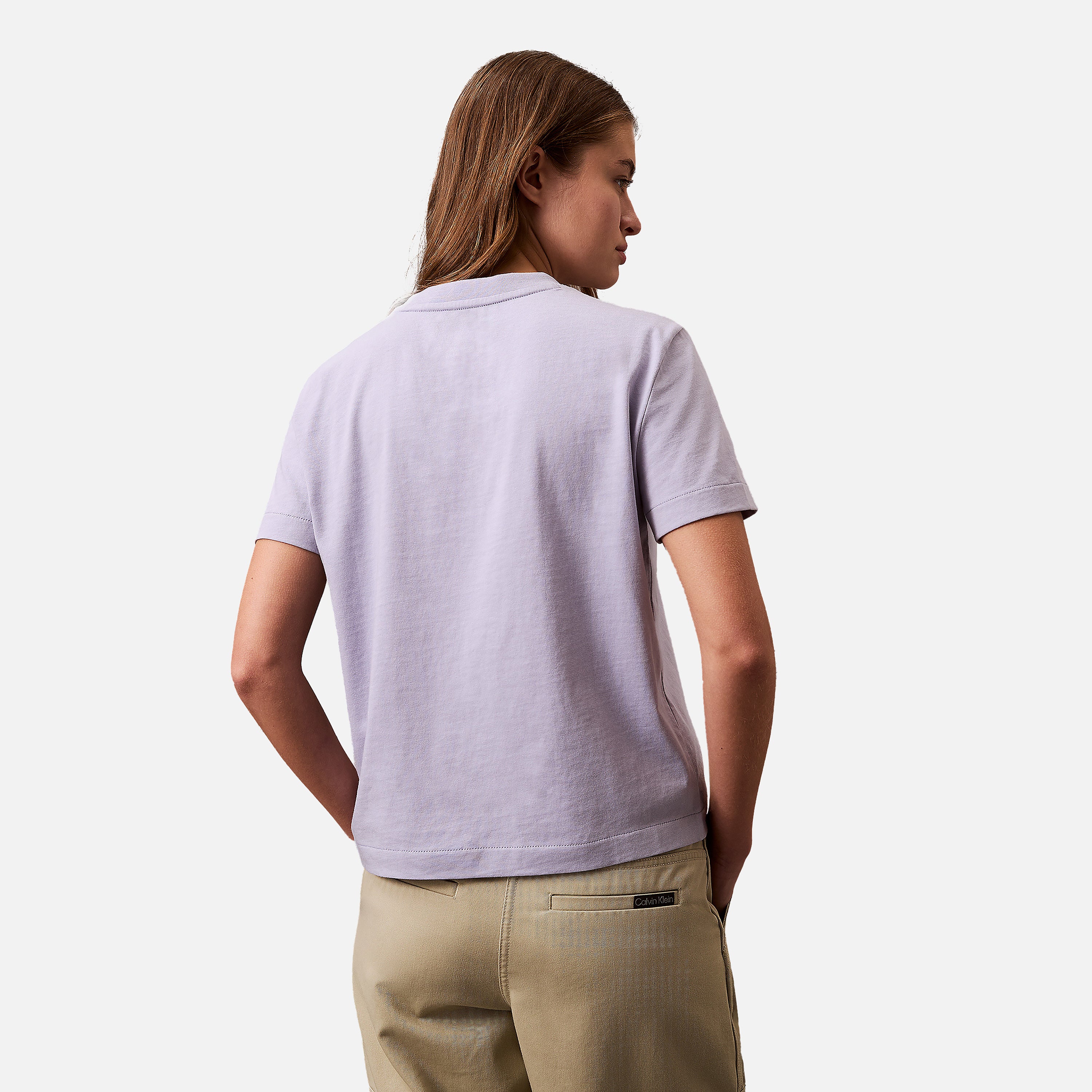 CALVIN JEANS T-SHIRT SS FLOCKED LOGO CN T