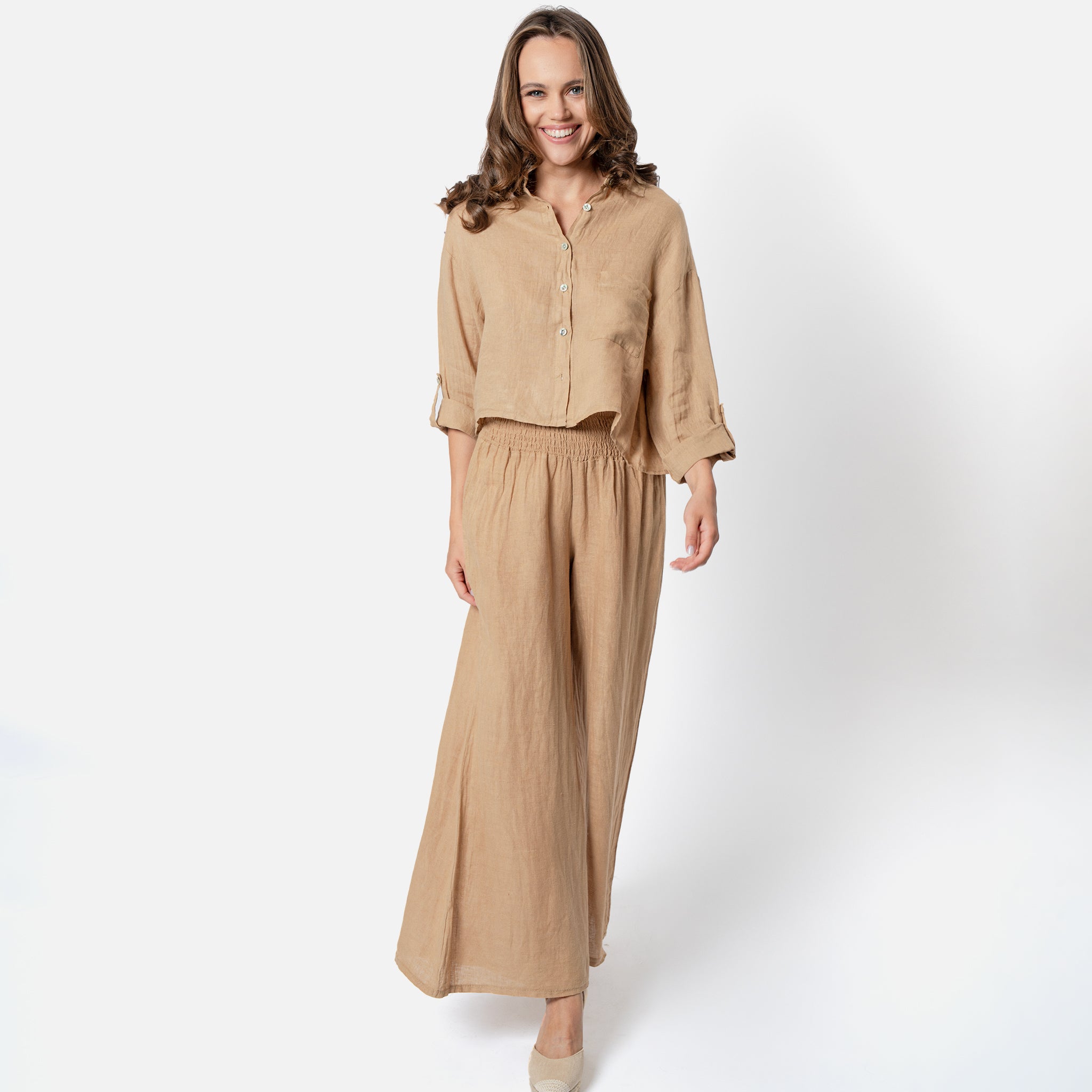 ACANFORA CAMICIA CORTA LINO