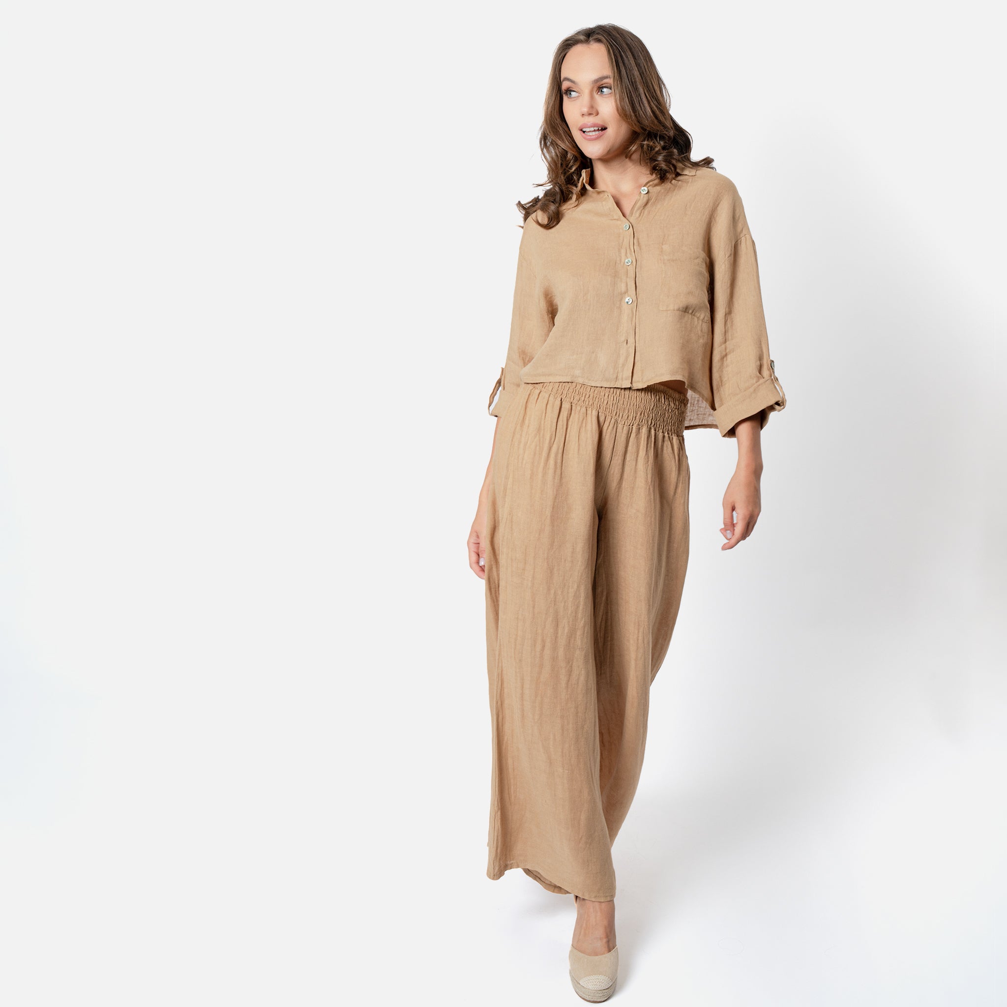 ACANFORA CAMICIA CORTA LINO