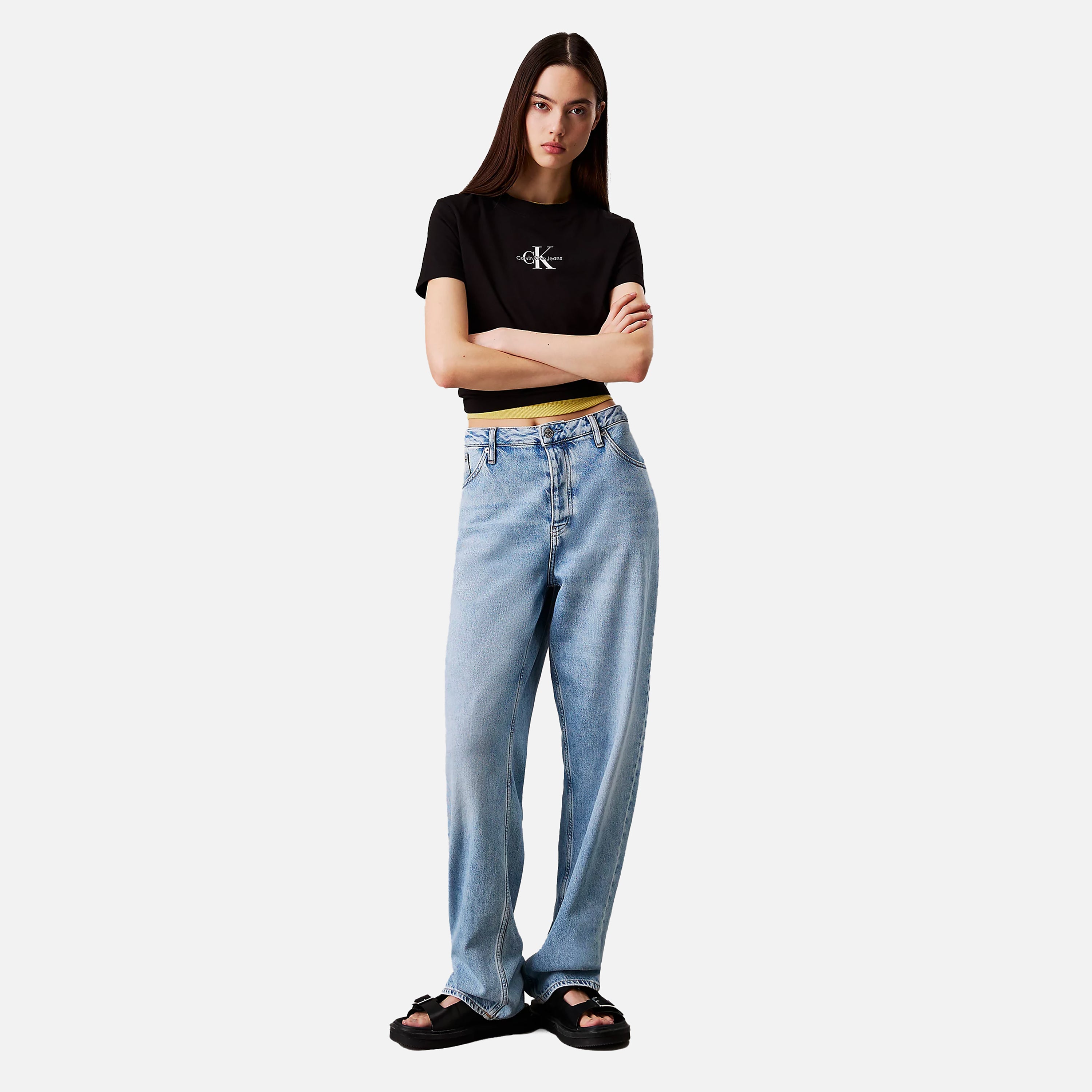 CALVIN JEANS T-SHIRT MONOLOGO BABY TEE