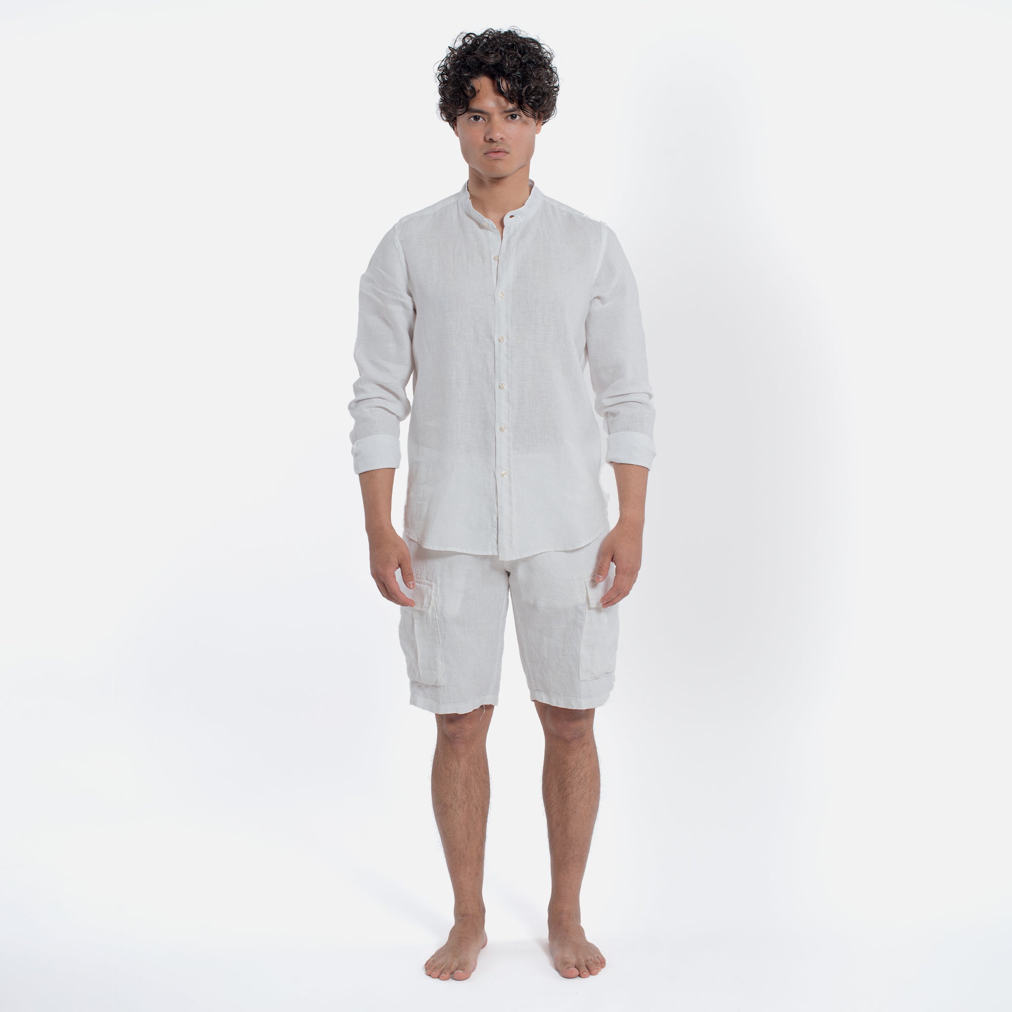 ACANFORA BERMUDA CARGO LINEN
