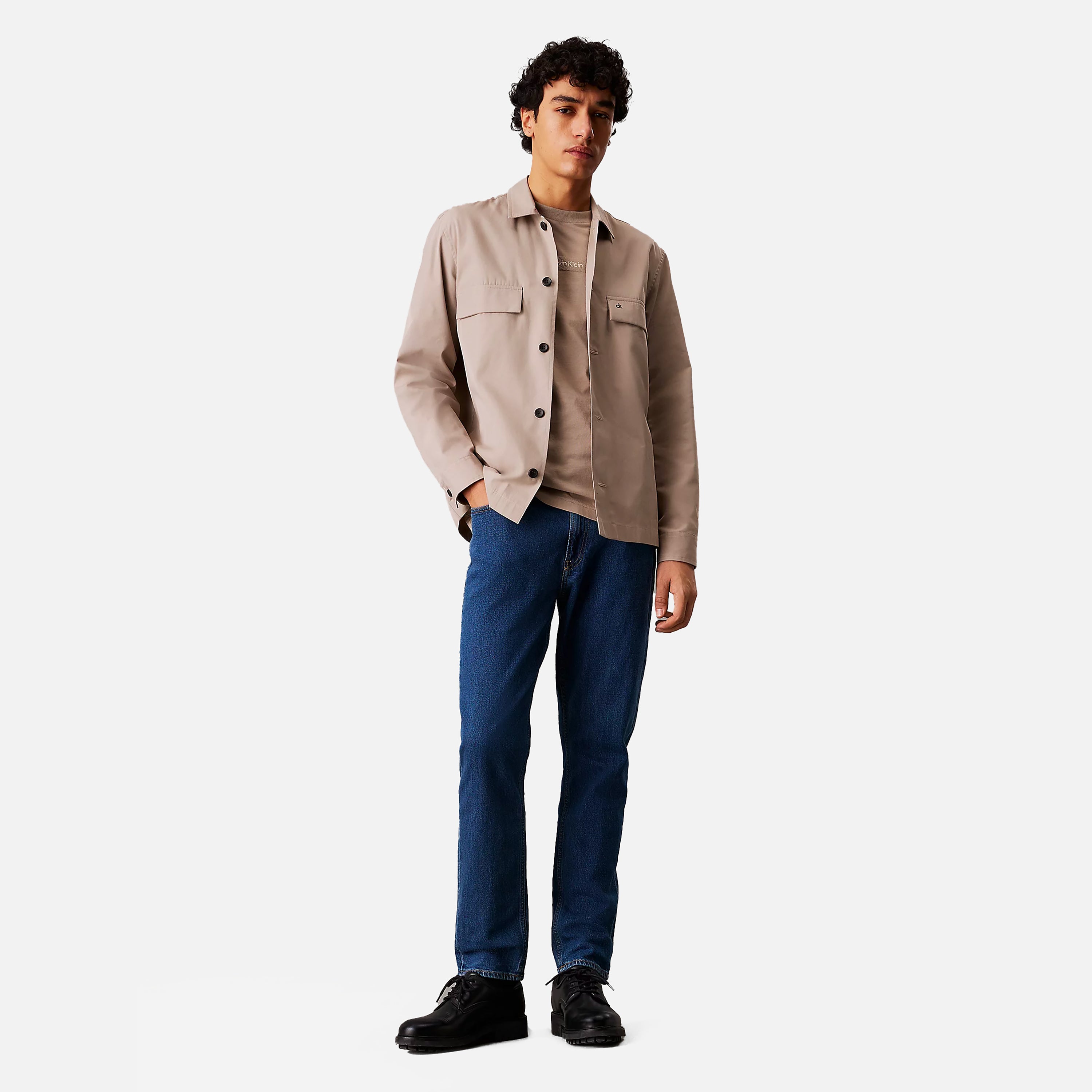 CALVIN KLEIN JEANS TAPERED FIT MID BLUE