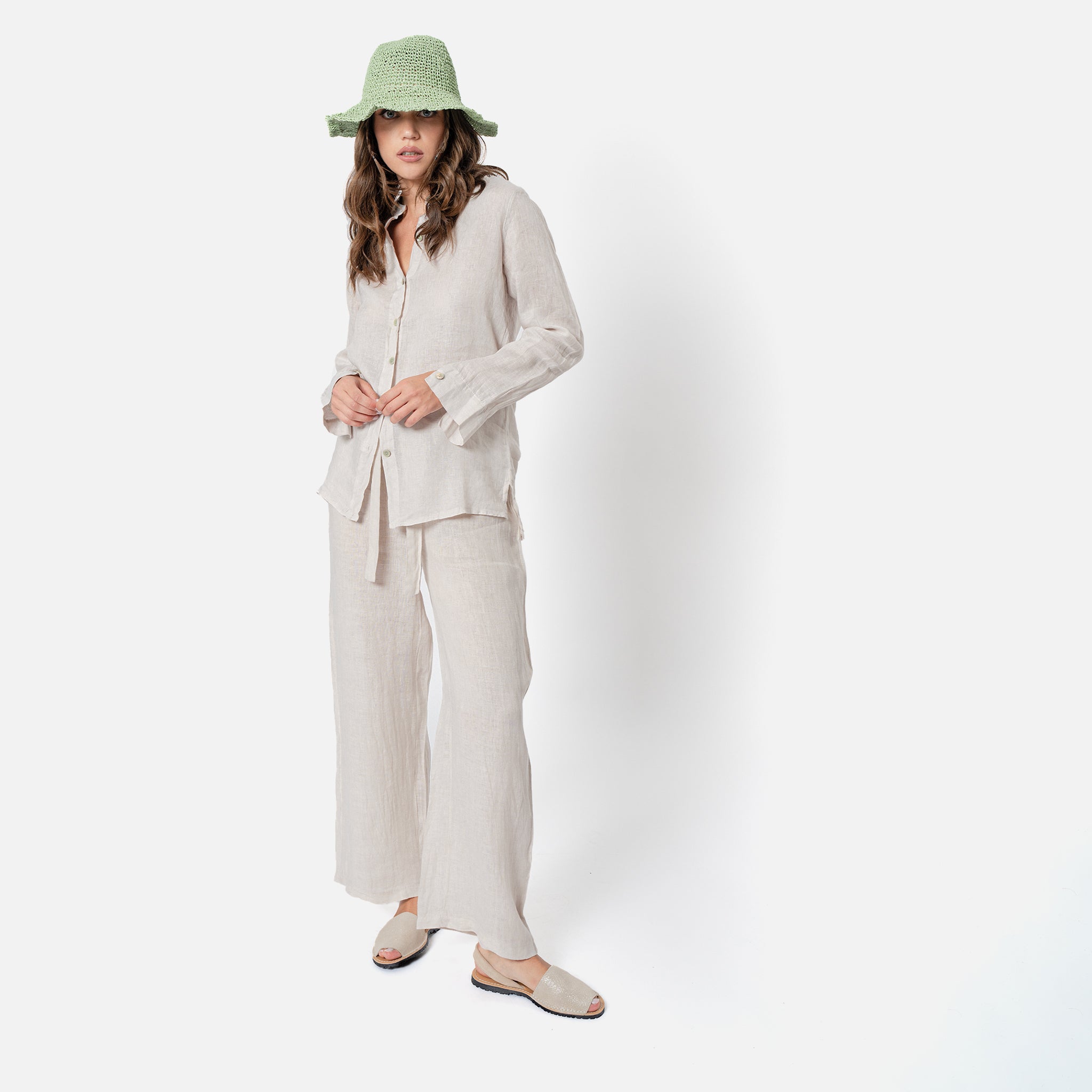 ACANFORA LINEN TROUSERS
