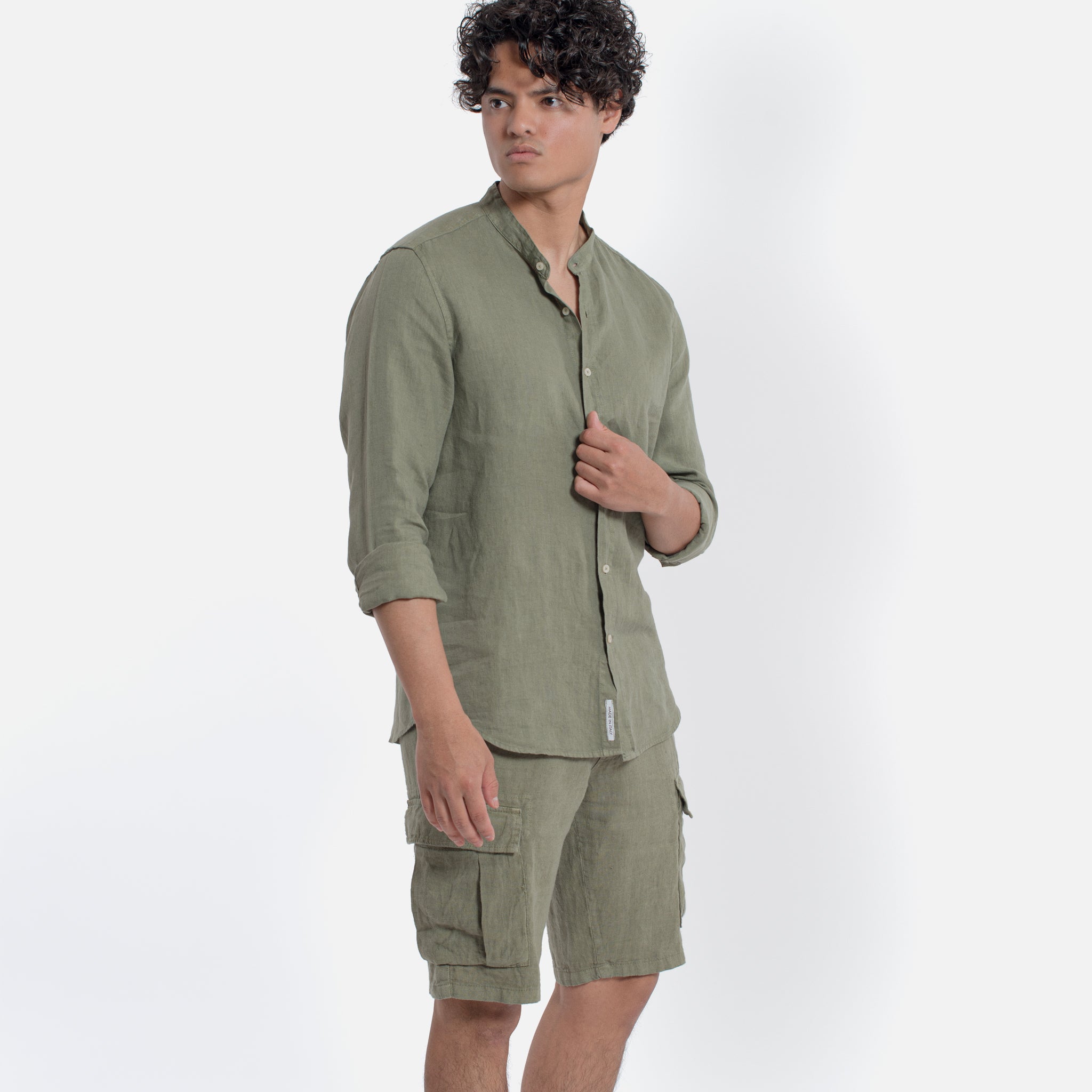 ACANFORA BERMUDA CARGO LINEN