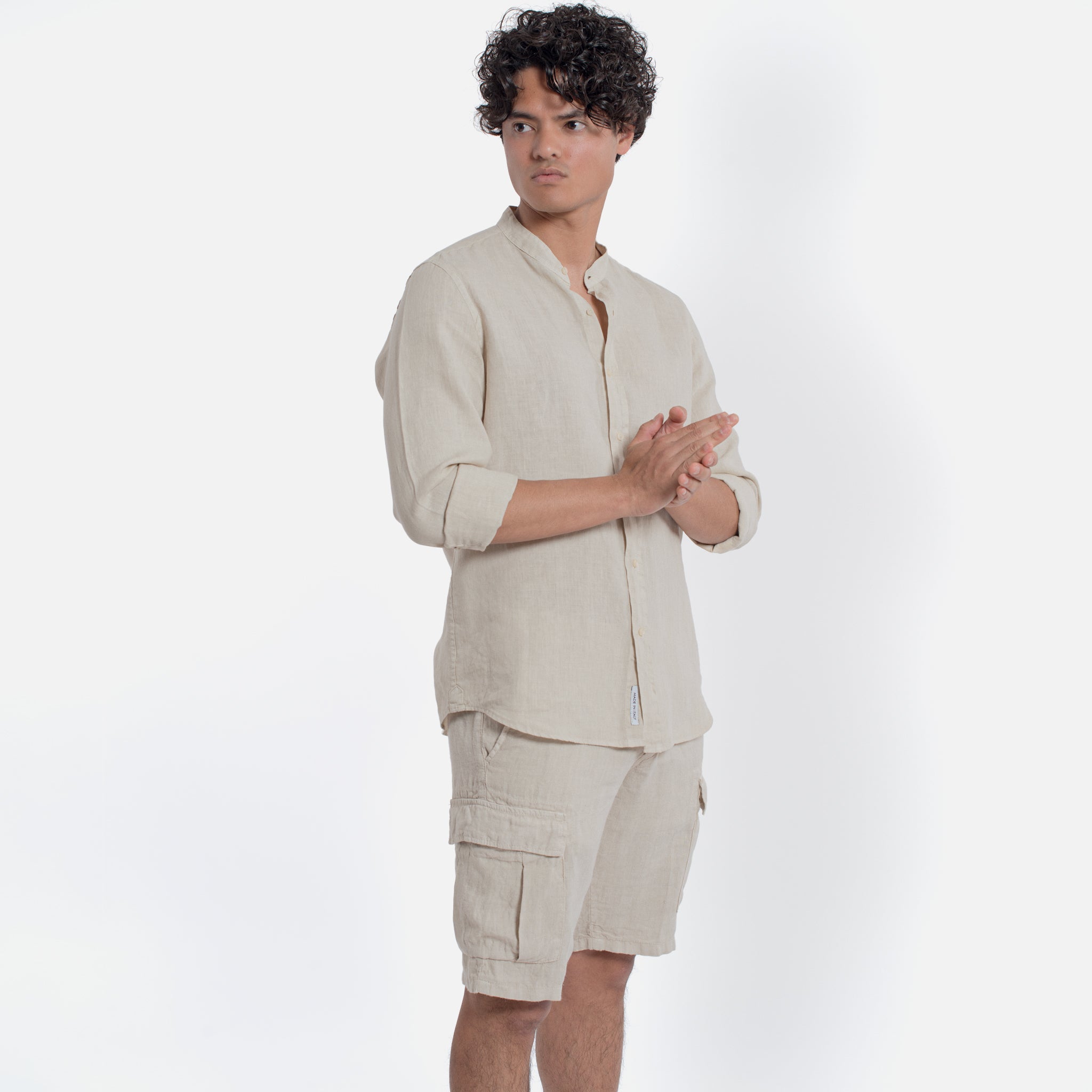 ACANFORA BERMUDA CARGO LINEN