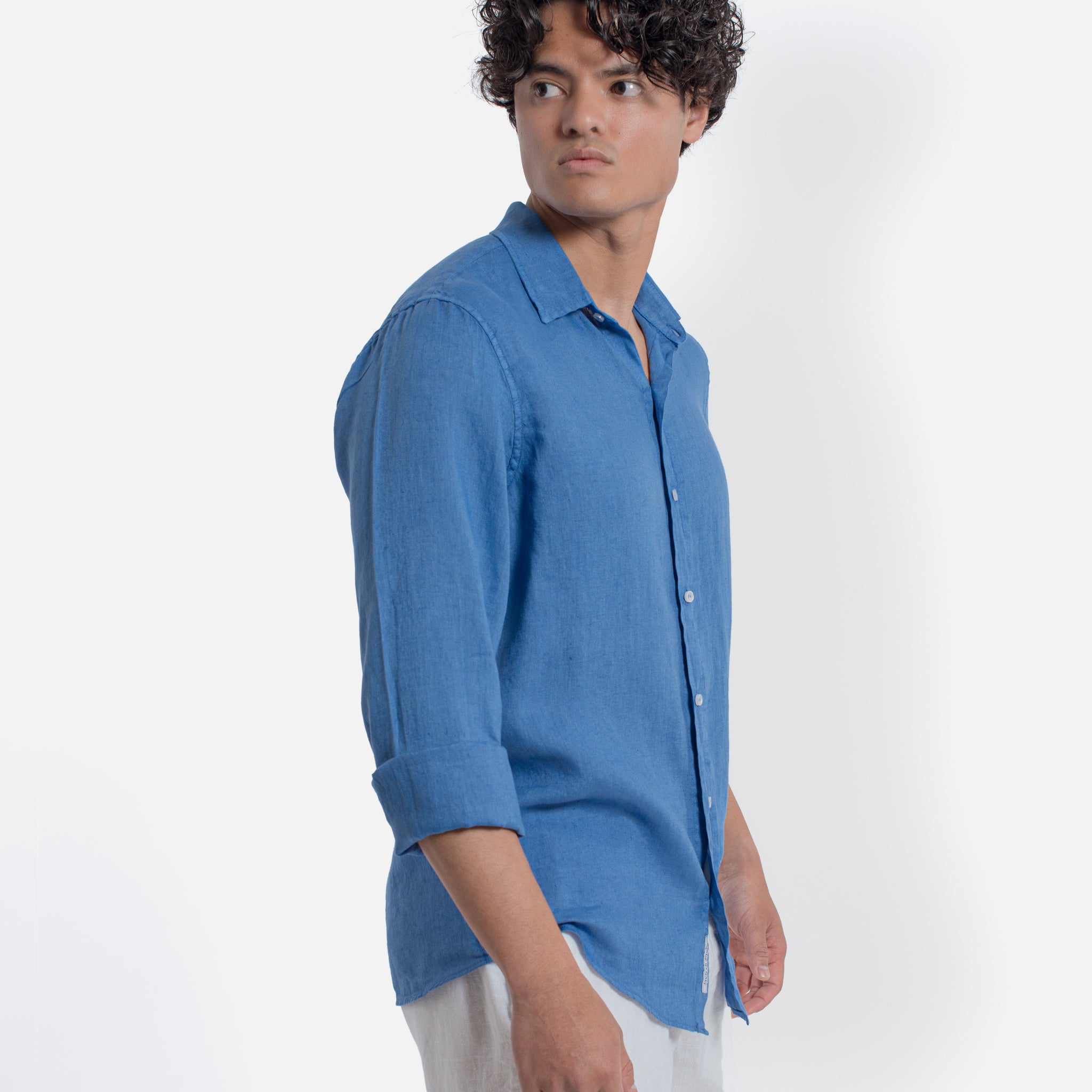 ACANFORA CAMICIA LINO COLLO ITALIA