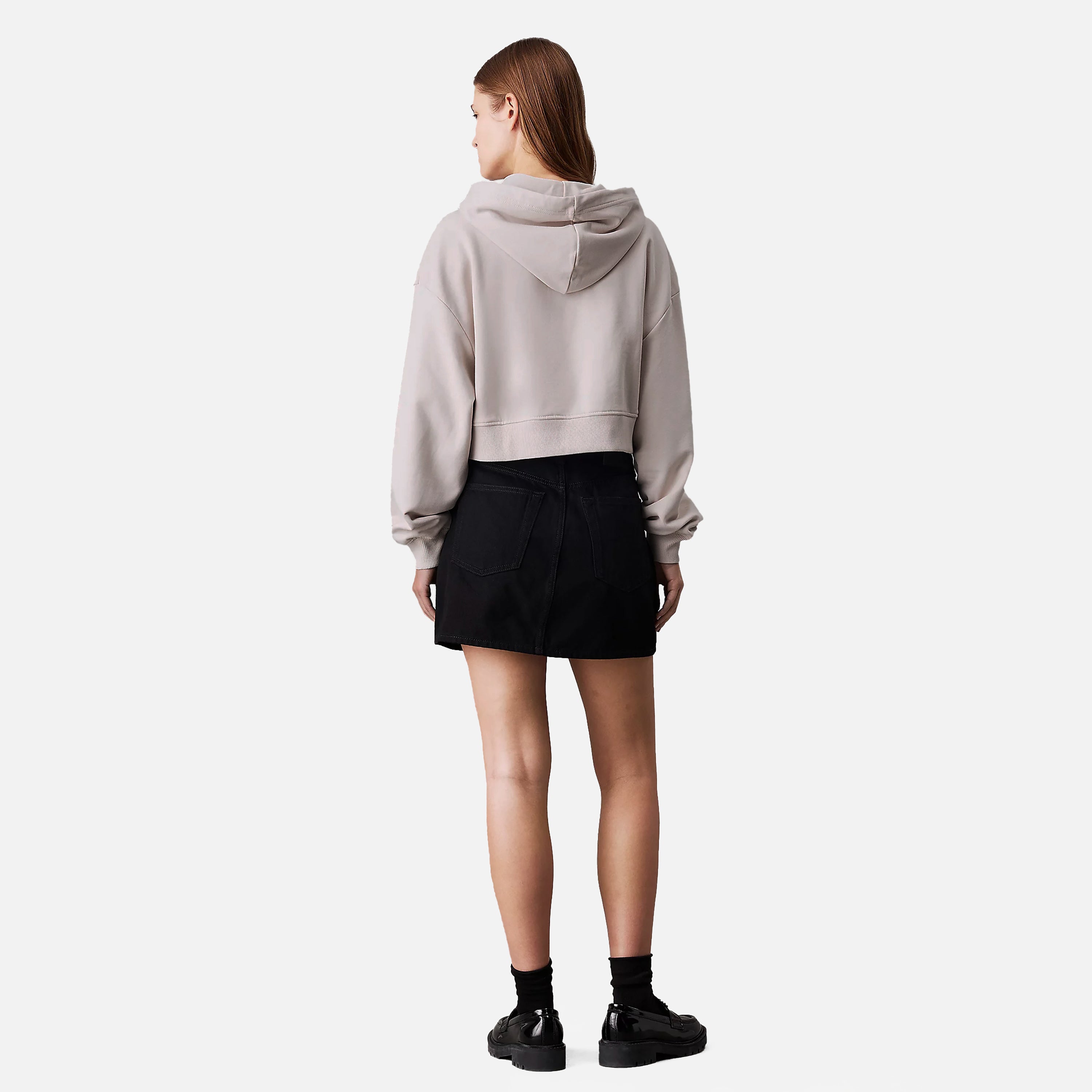 CALVIN JEANS FELPA WOVEN LABEL HOODIE