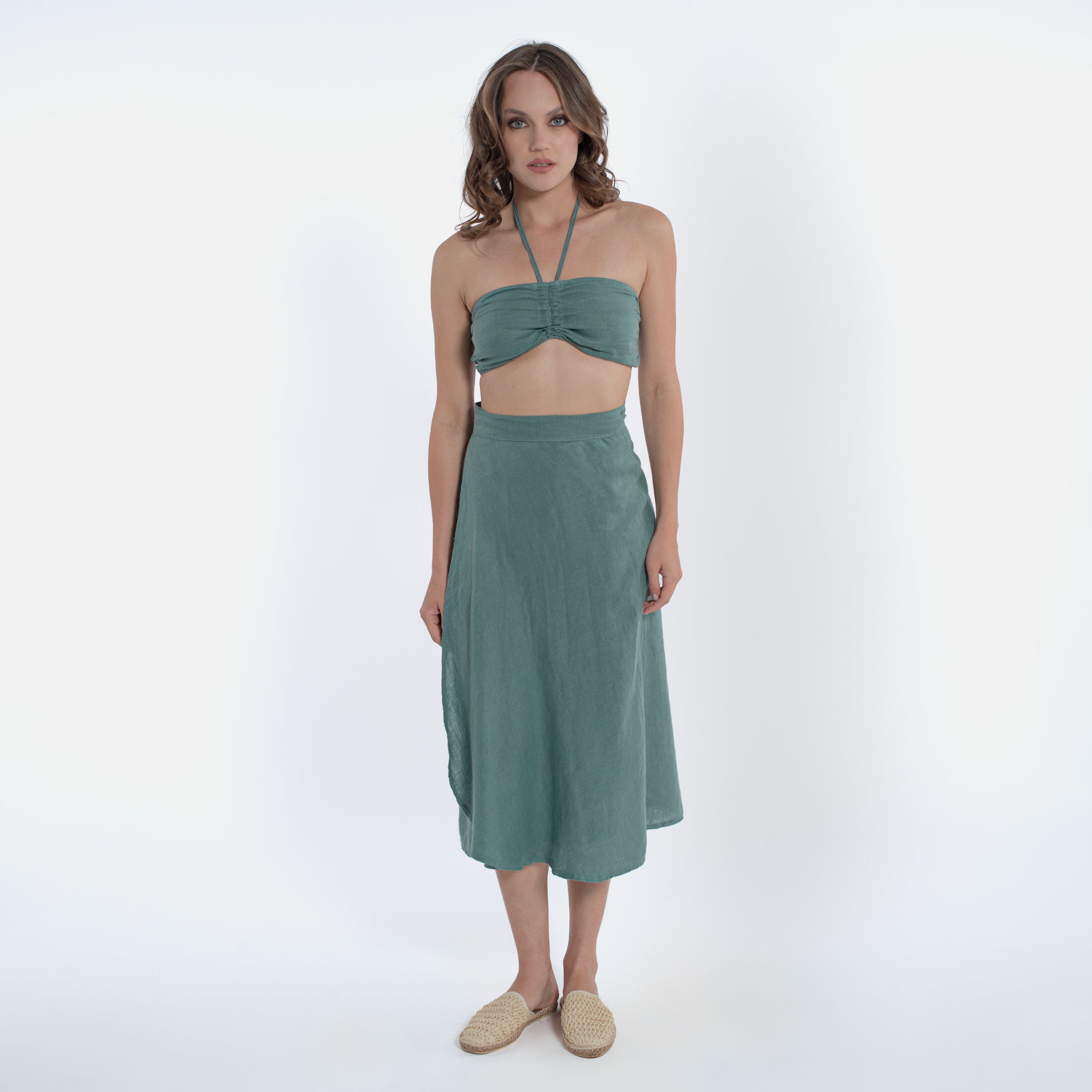 ACANFORA LINEN WALLET SKIRT