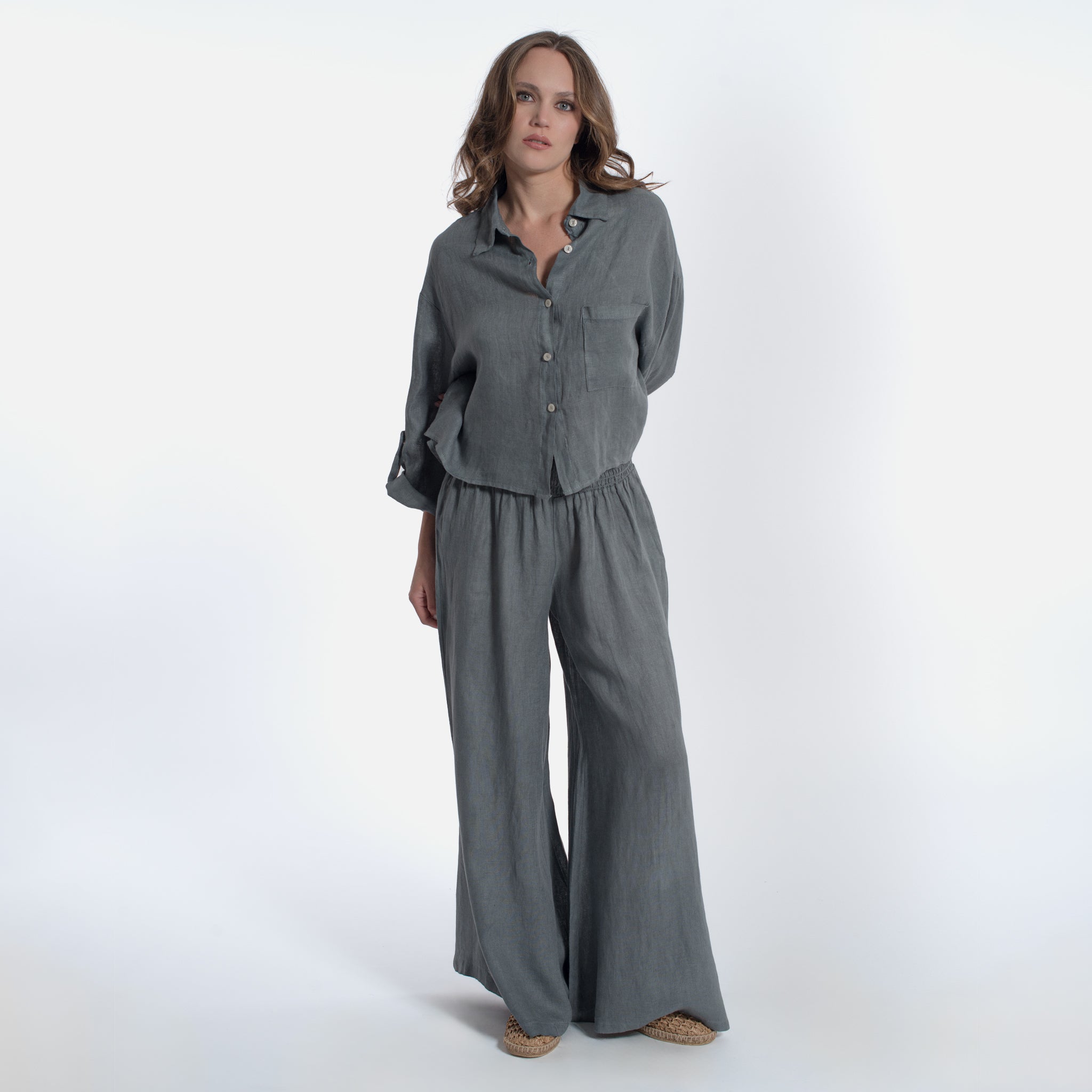 ACANFORA CAMICIA CORTA LINO