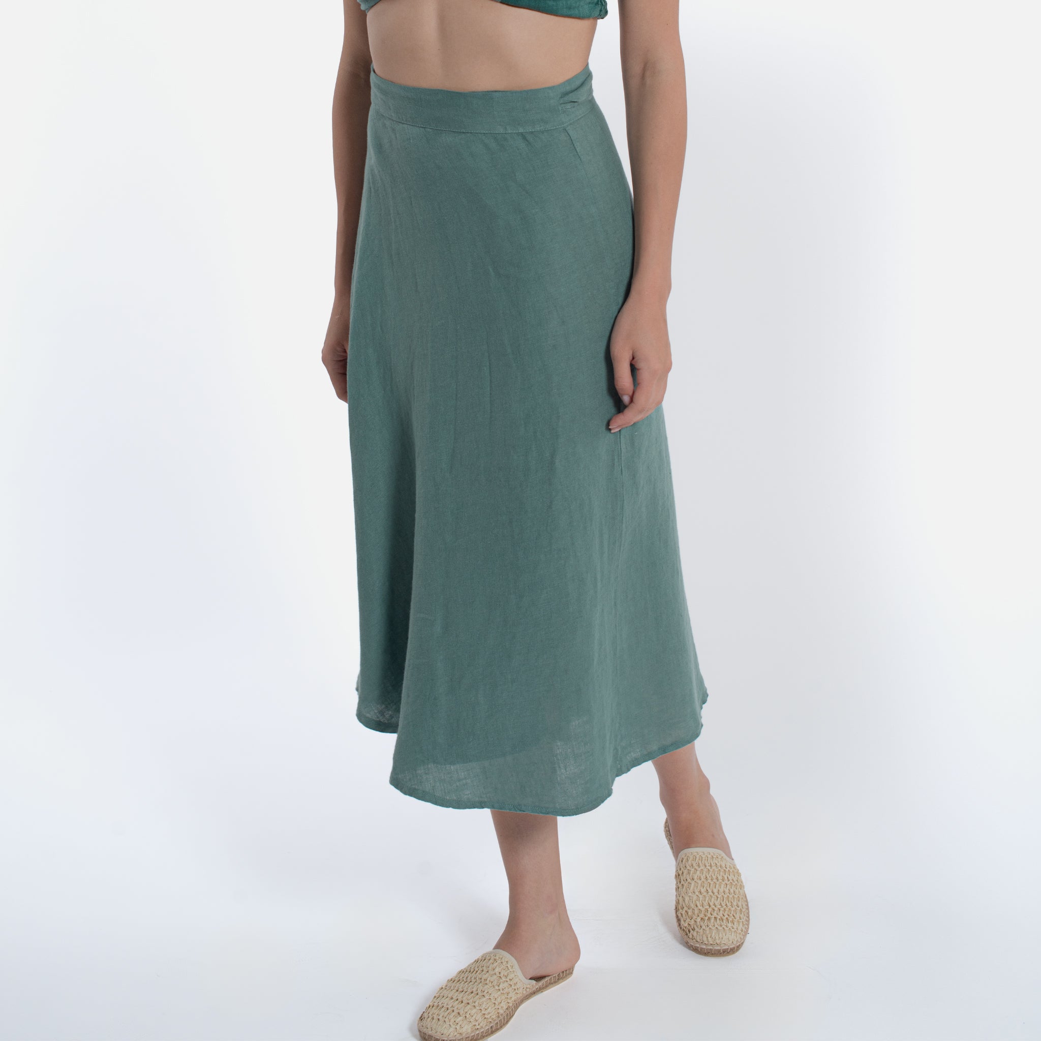 ACANFORA LINEN WALLET SKIRT