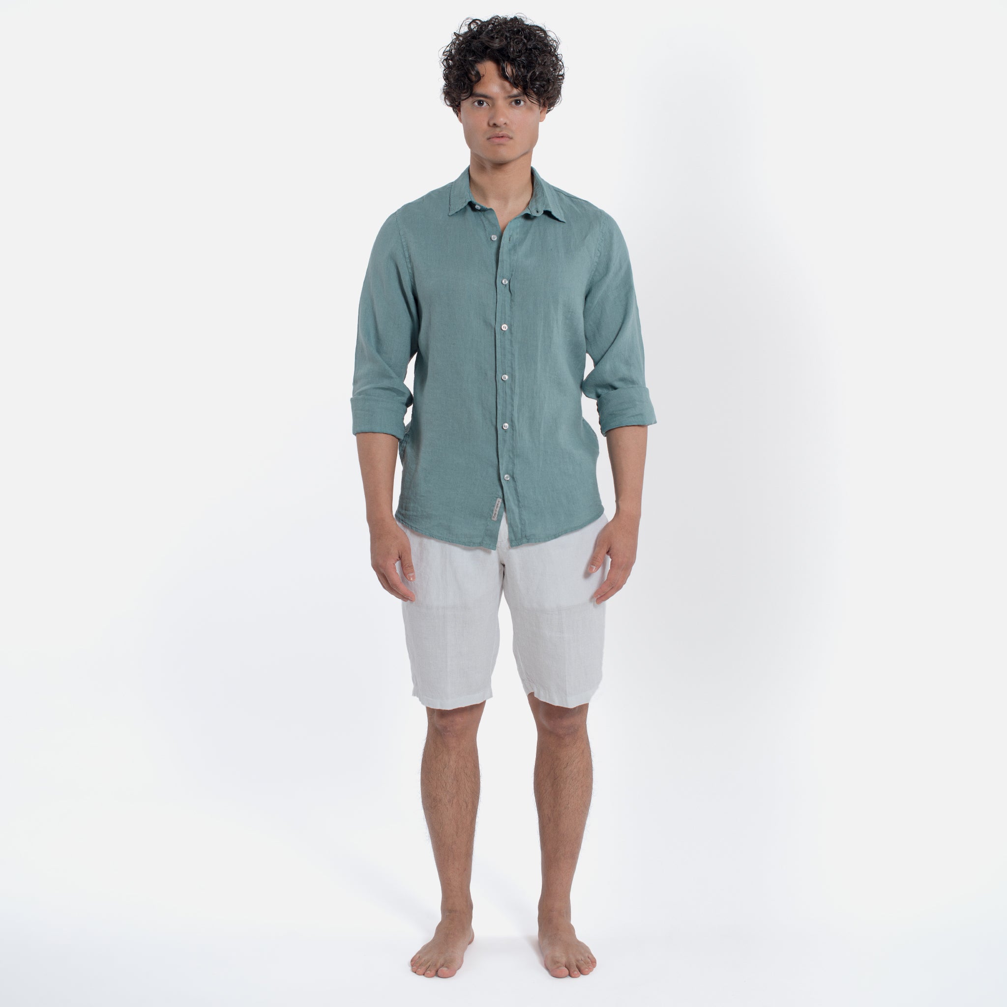 ACANFORA CAMICIA LINO COLLO ITALIA