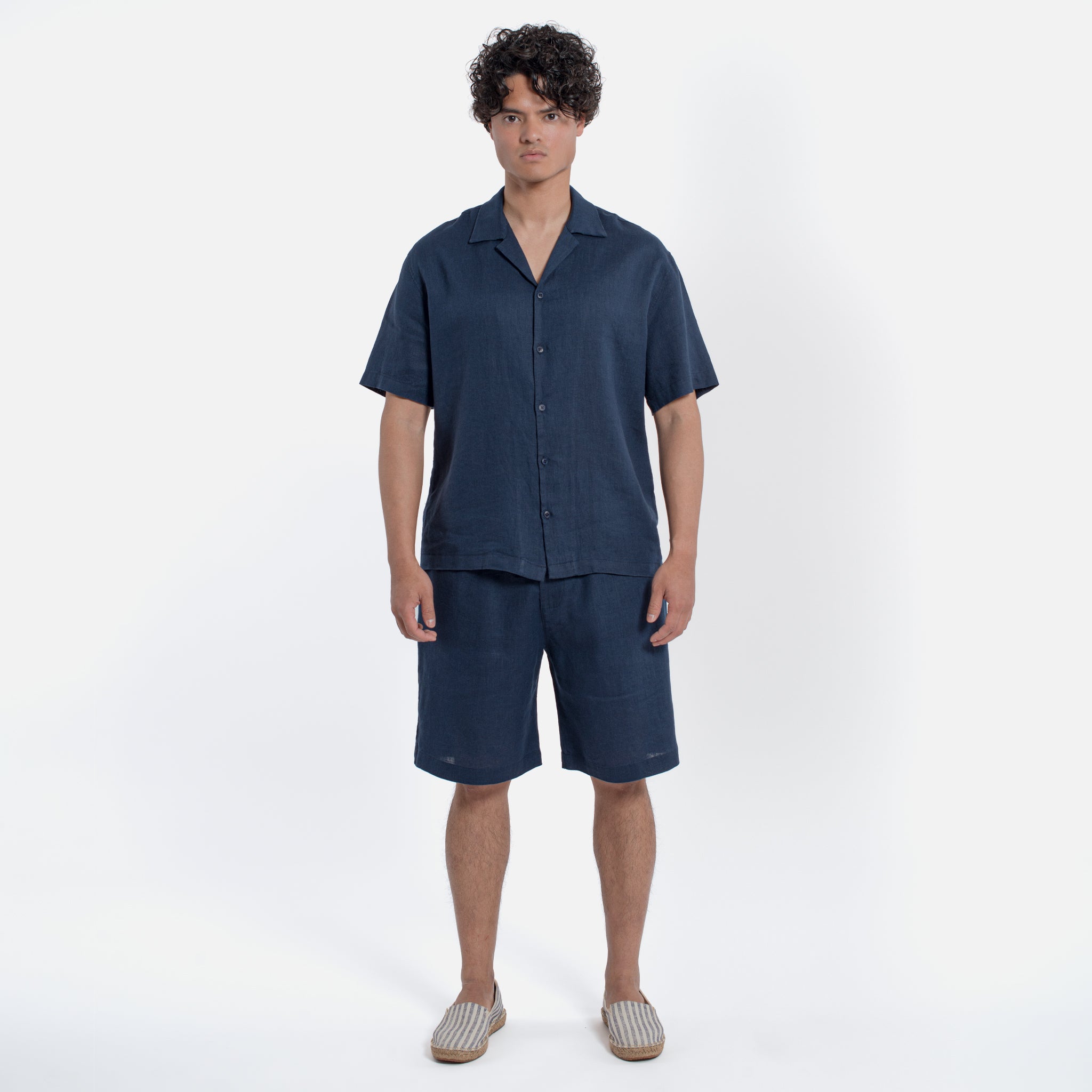 ACANFORA CAMICIA LINO COLLO ITALIA