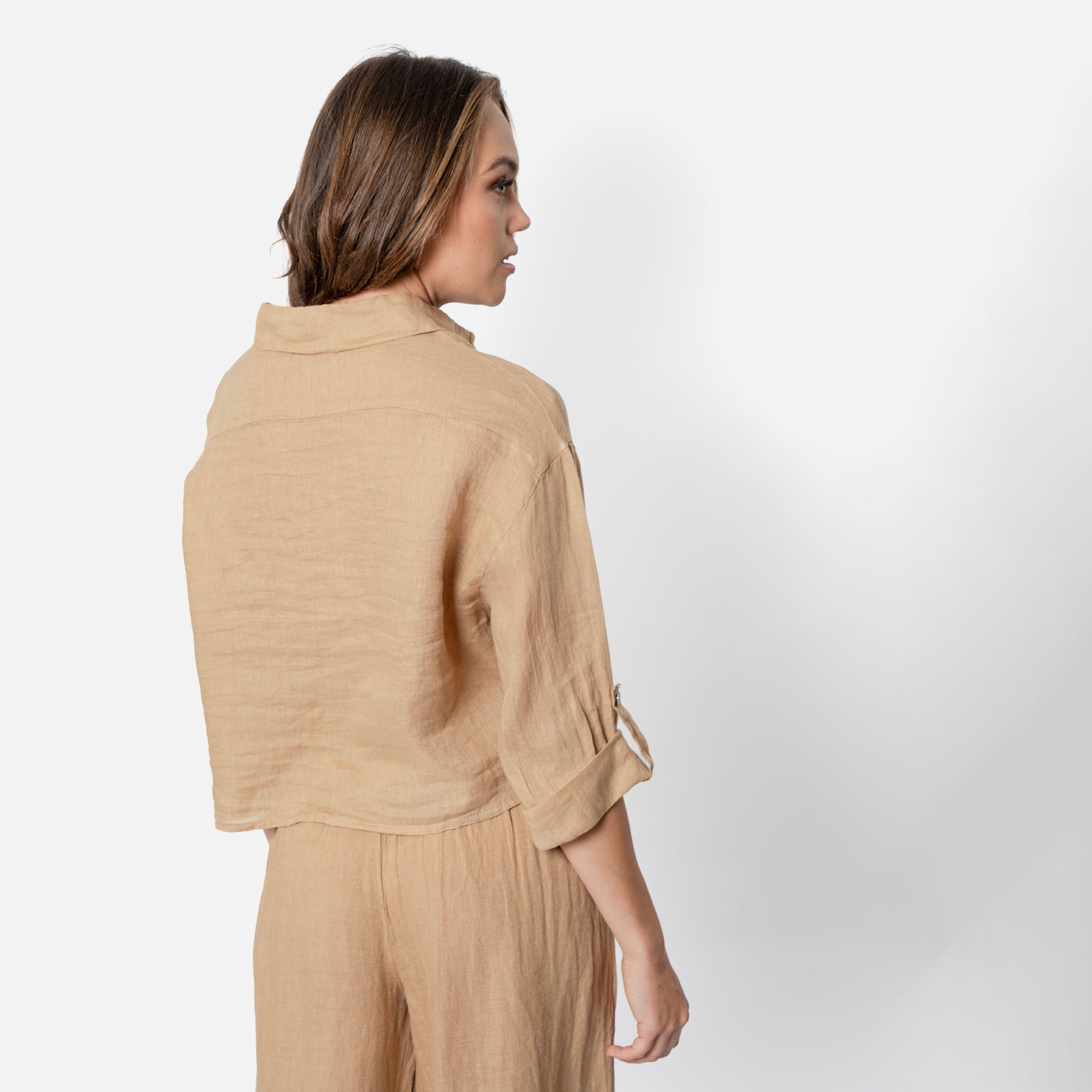 ACANFORA CAMICIA CORTA LINO