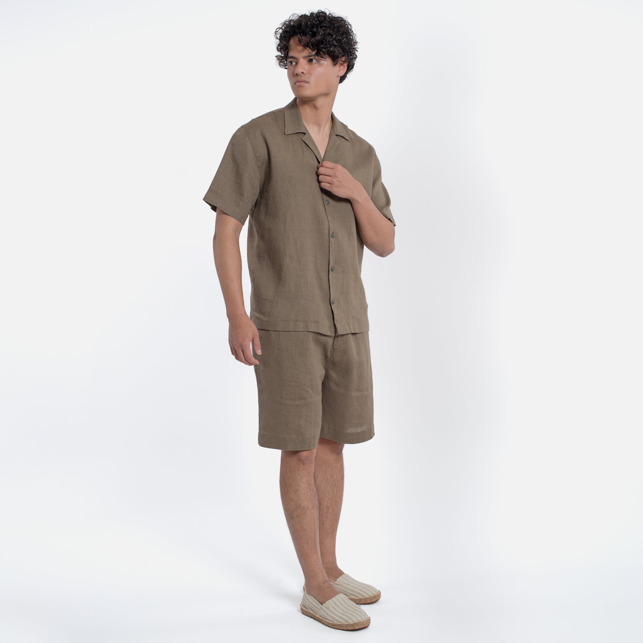 ACANFORA CAMICIA LINO COLLO ITALIA