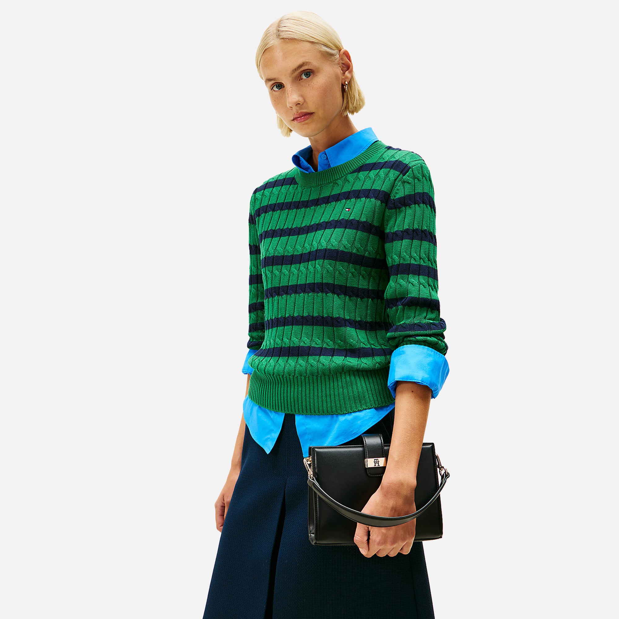 TOMMY HILFIGER BORSA TH HERITAGE MINI SATCHEL