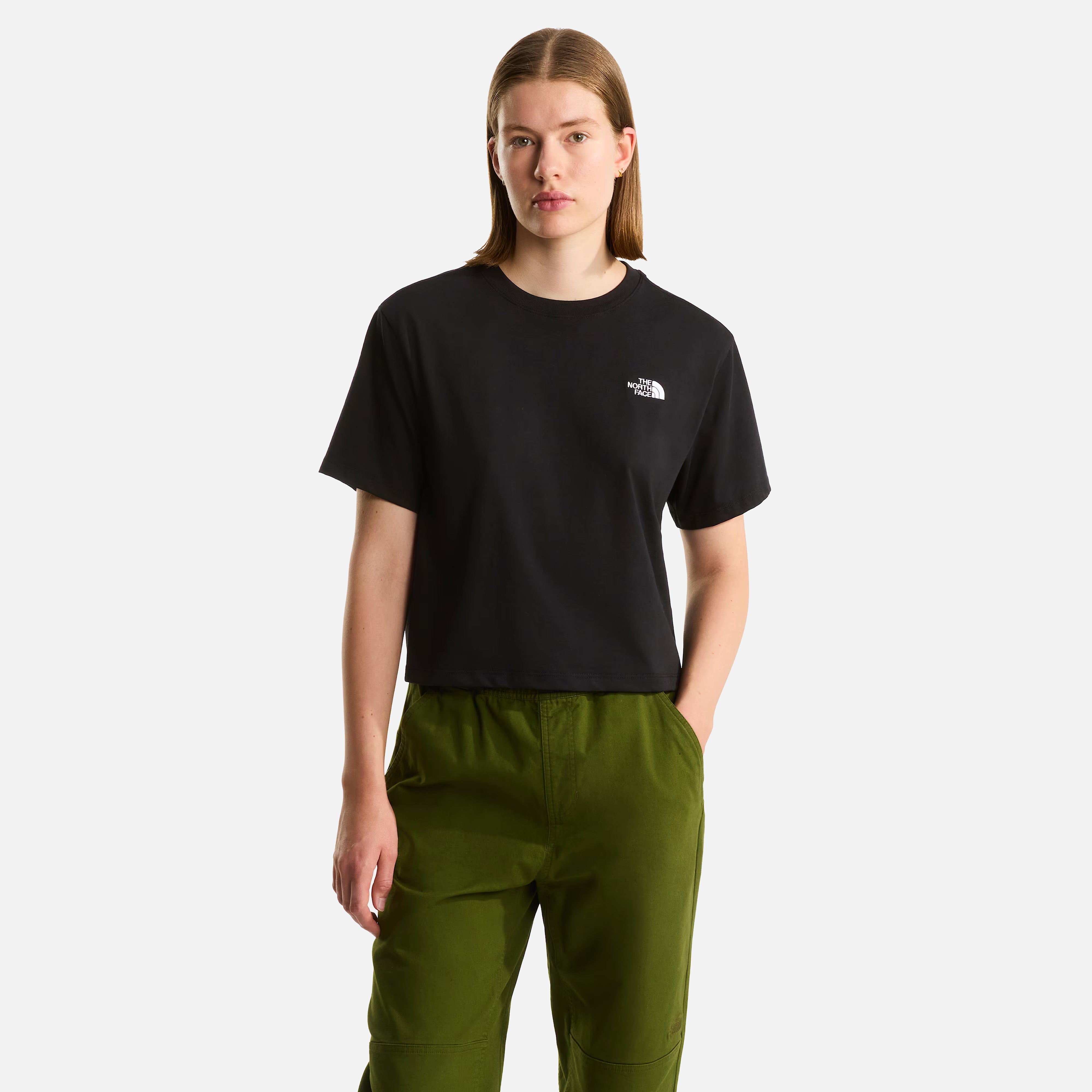 THE NORTH FACE T-SHIRT W EVOLUTION SIMPLE DOME CROP RLX SS TEE
