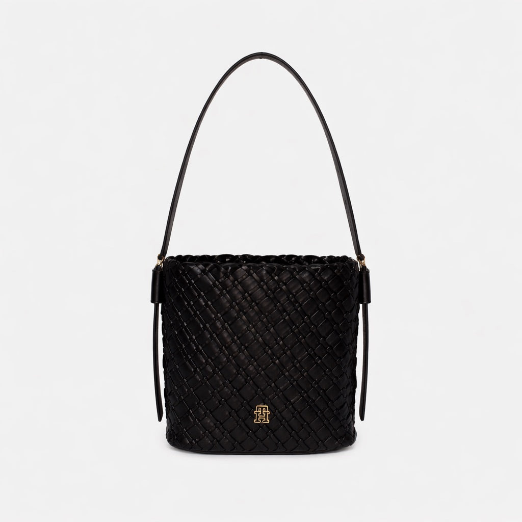 TOMMY HILFIGER BORSA TH BRAIDED SHOULDER BAG