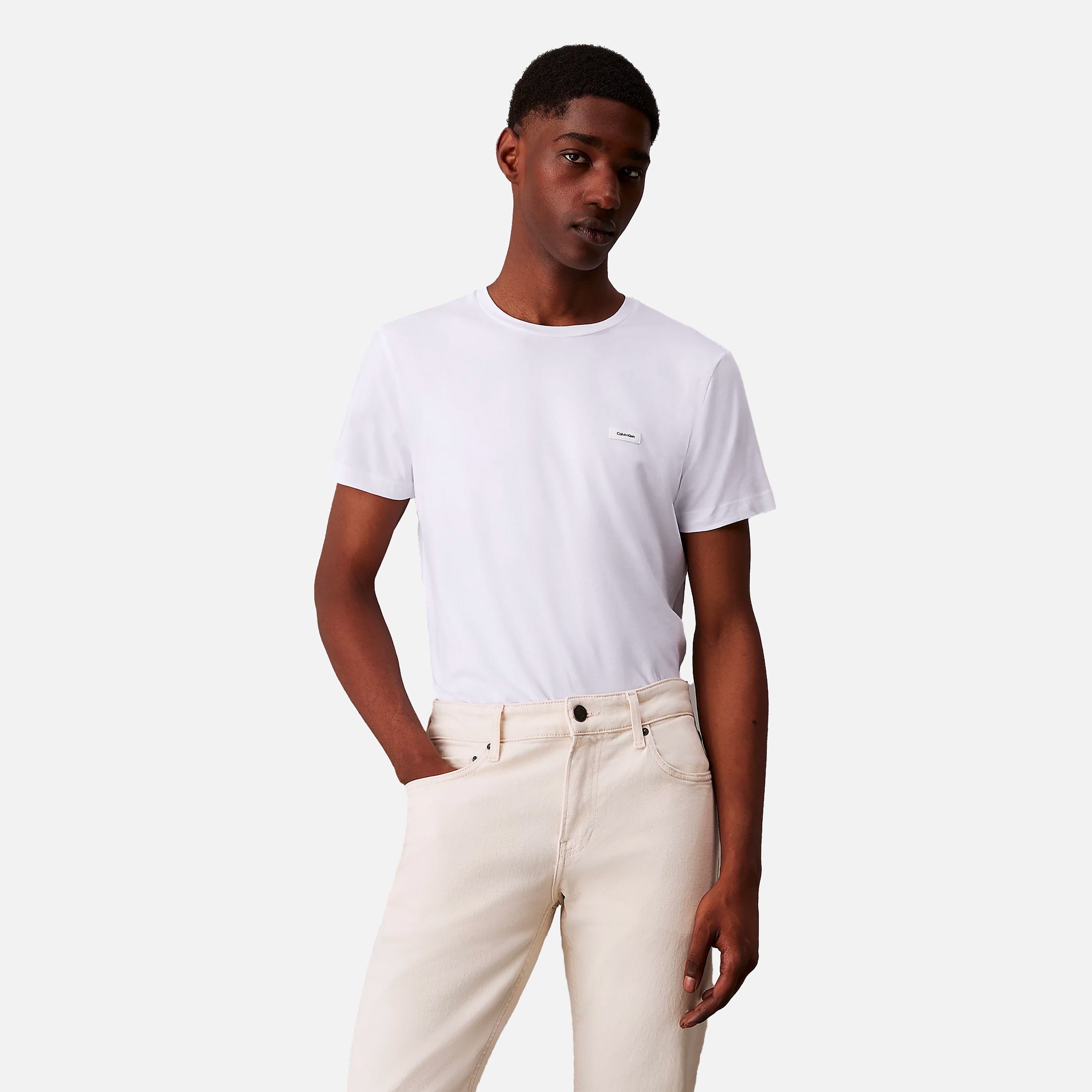 CALVIN KLEIN T-SHIRT STRETCH SLIM FIT T-S