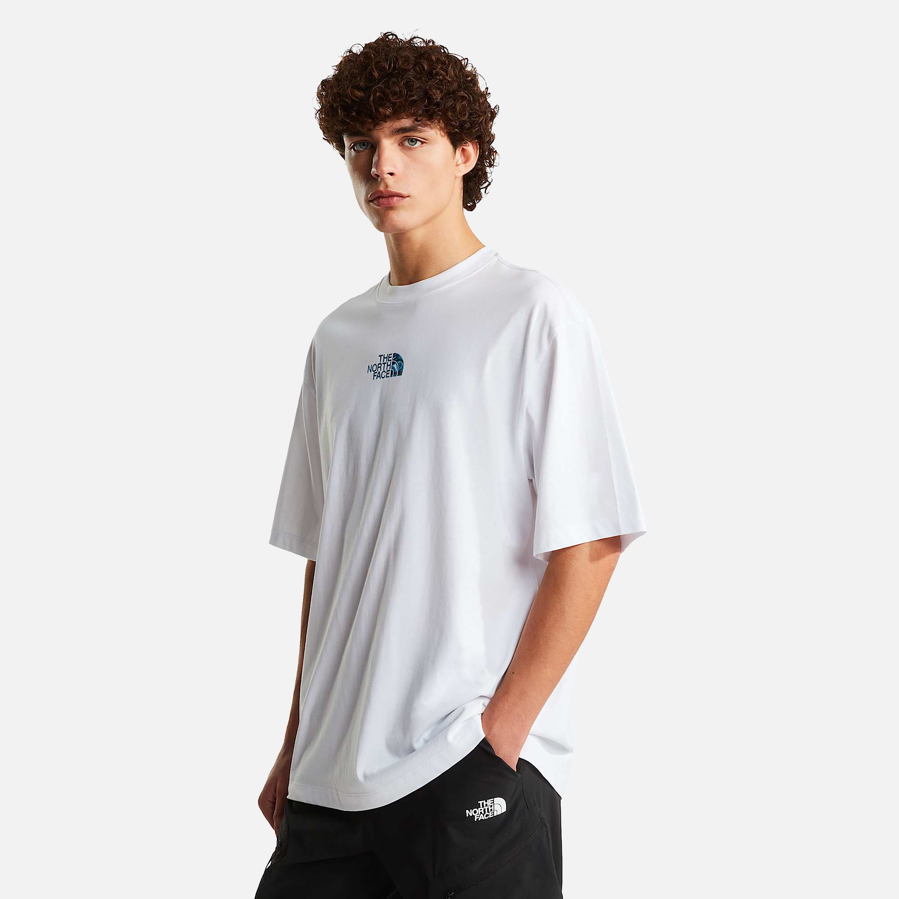 THE NORTH FACE T-SHIRT M LIQUID LOGO OVERSIZE SHORT SLEEVE TEE