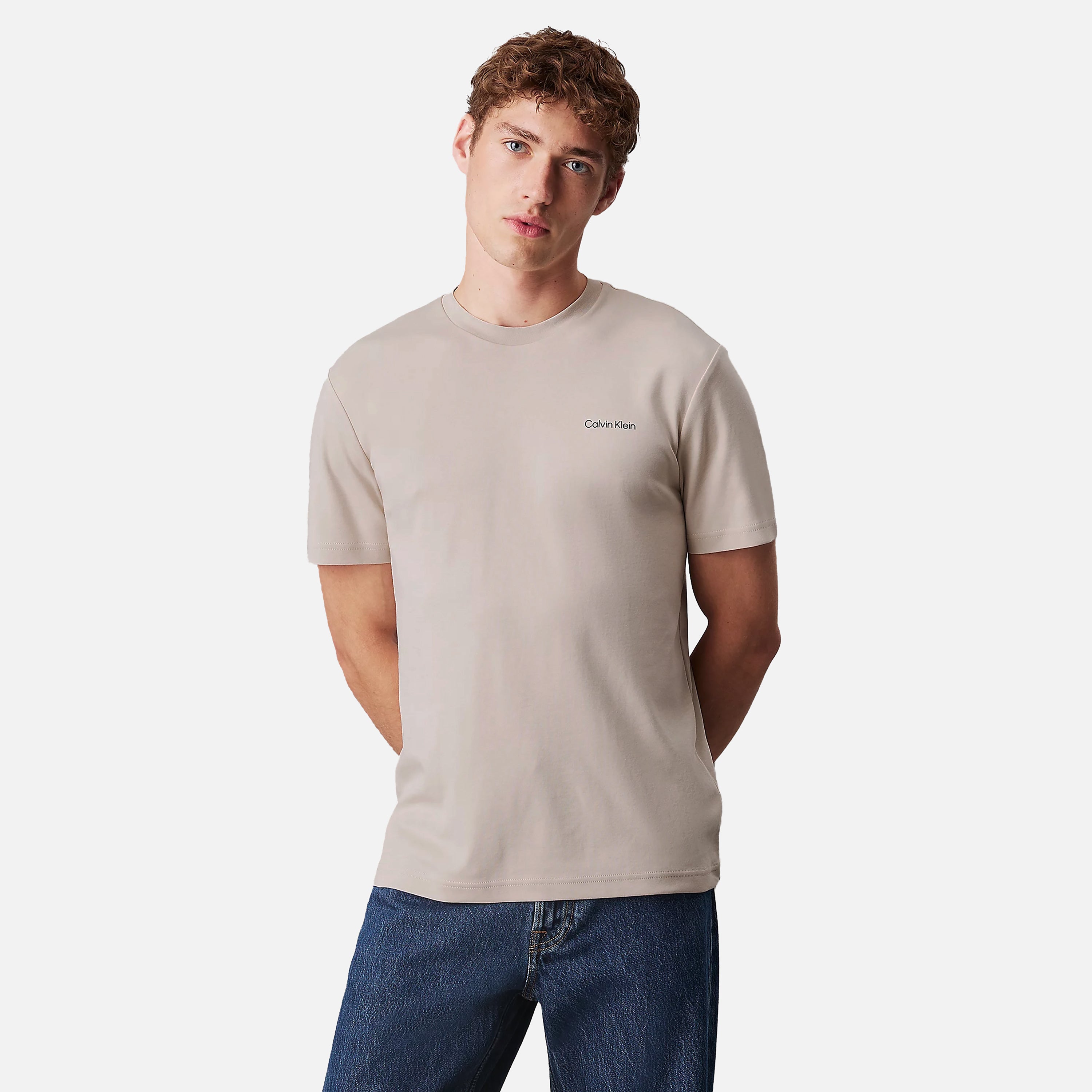 CALVIN KLEIN T-SHIRT MICRO LOGO INTERLOCK