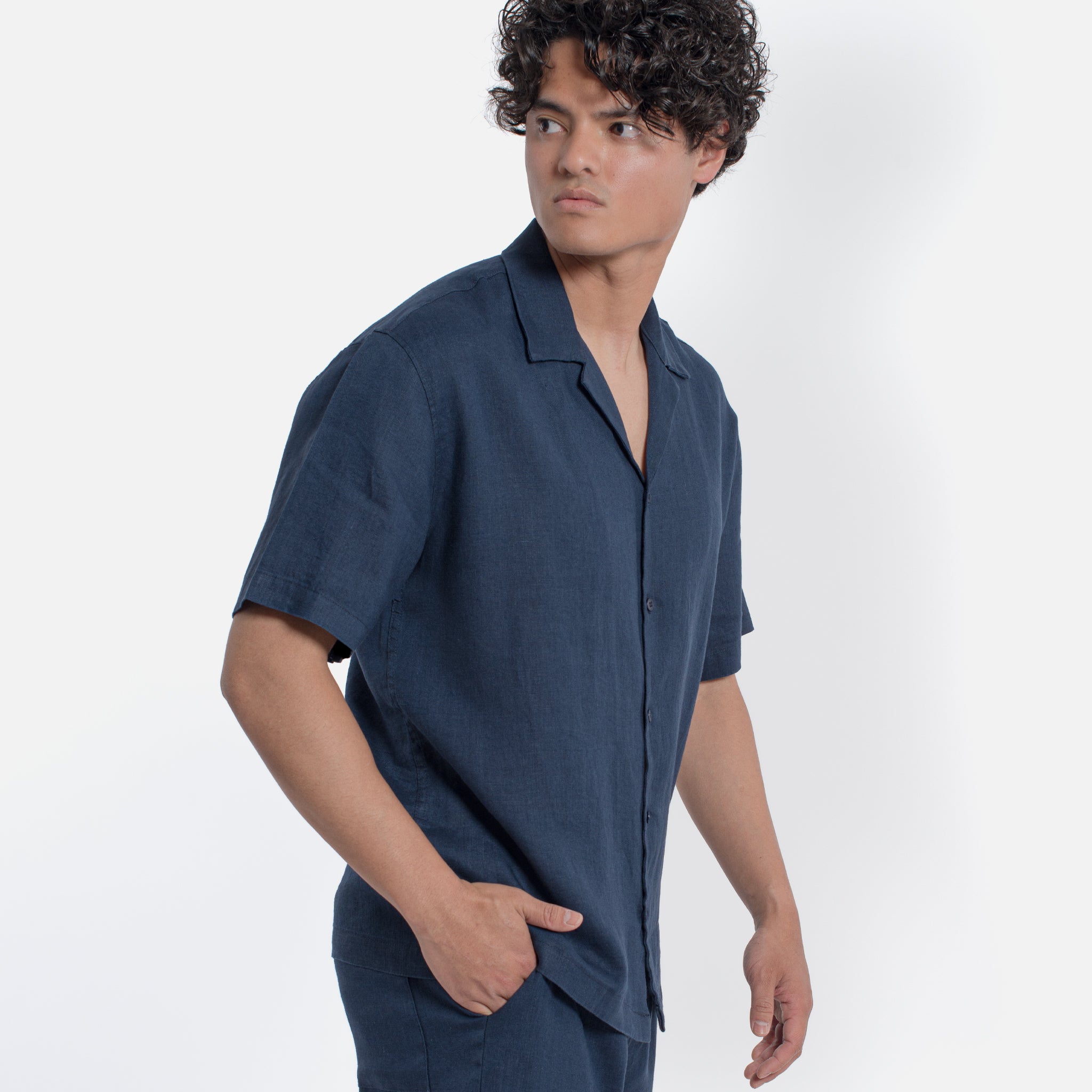 ACANFORA LINEN SHIRT ITALIAN COLLAR