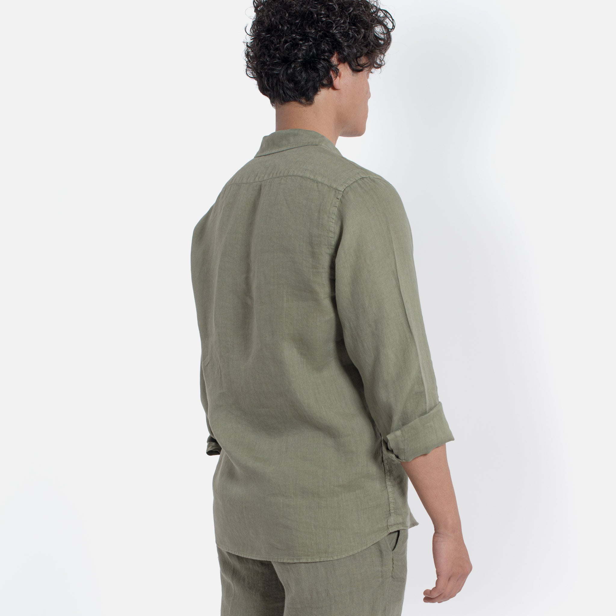 ACANFORA LINEN SHIRT ITALIAN COLLAR